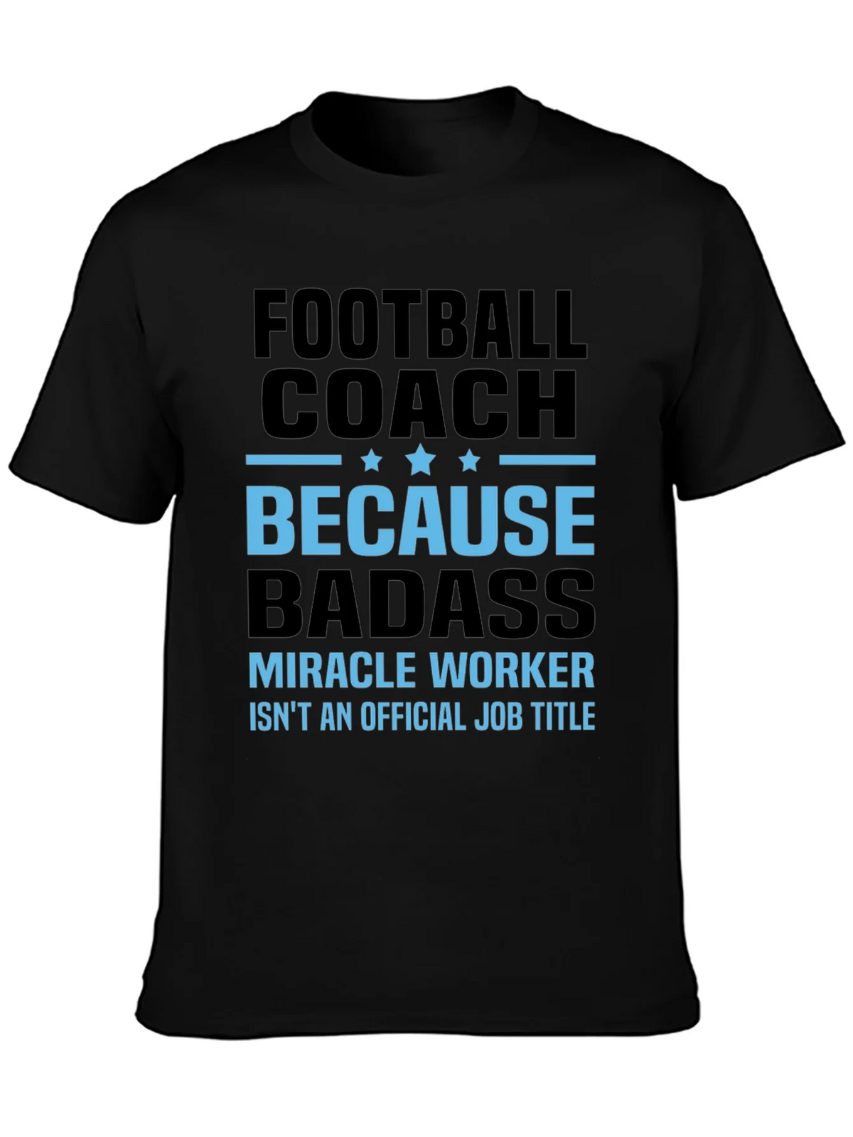 Football Coach Because Badass Graphic T-Shirt product image 3