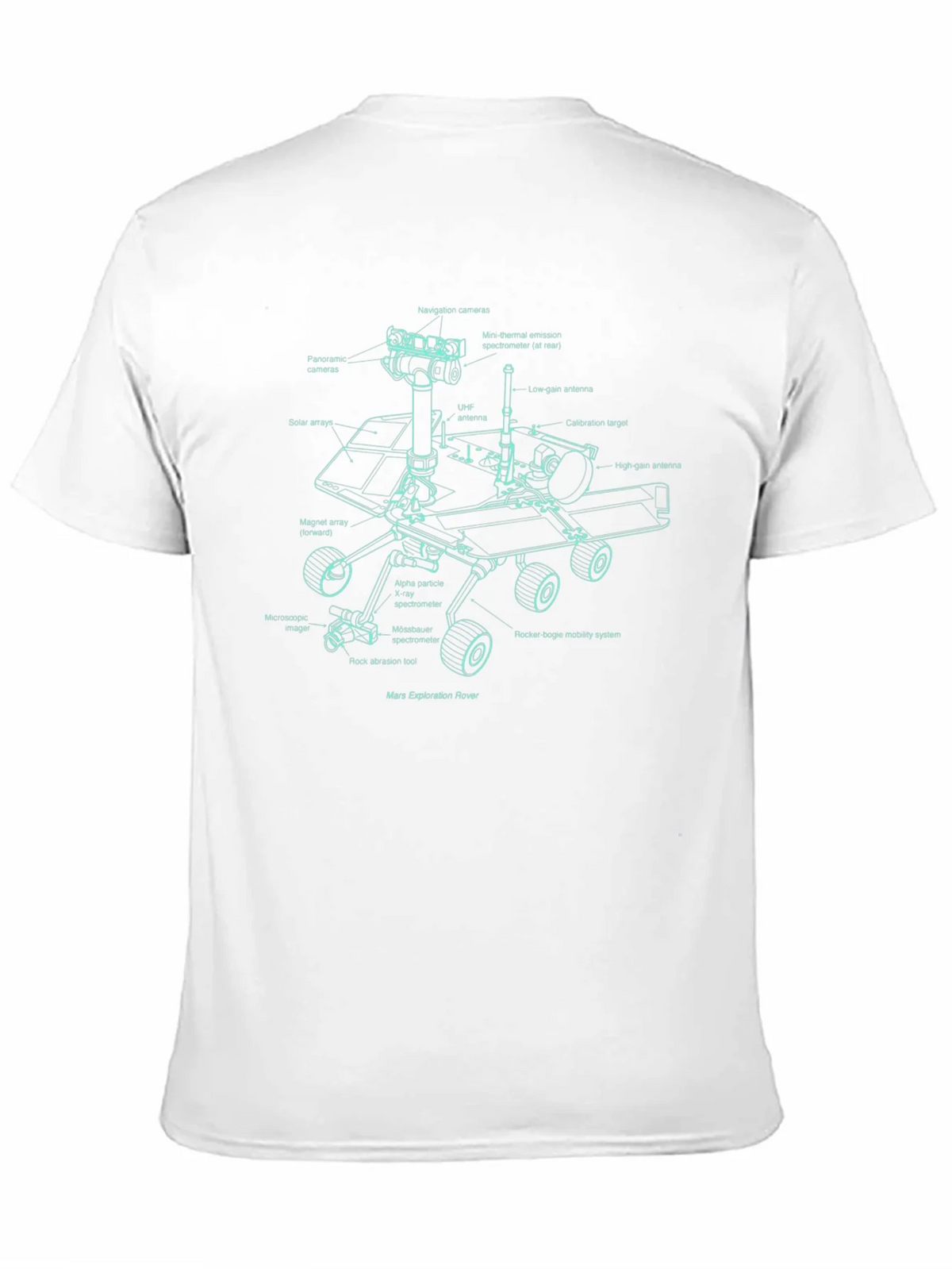 Mars Rover Blueprint T-Shirt product image 9