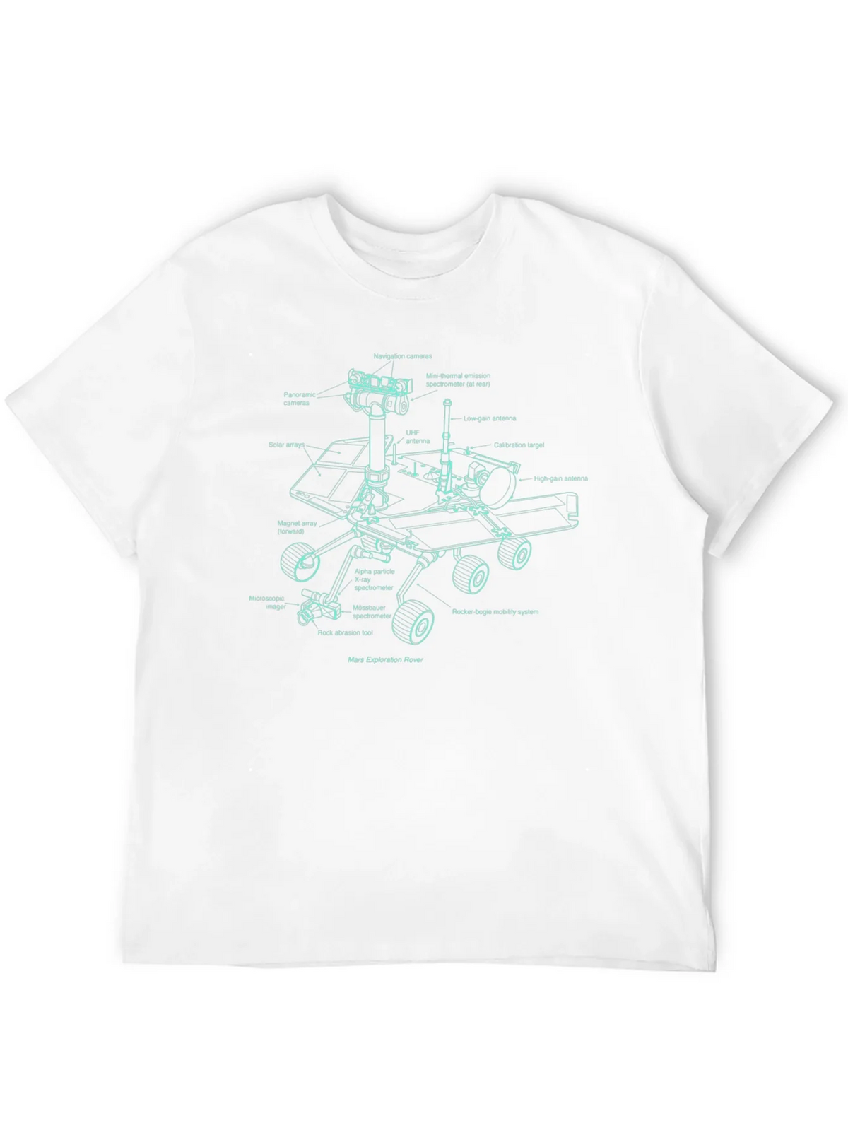 Mars Rover Blueprint T-Shirt product image 10