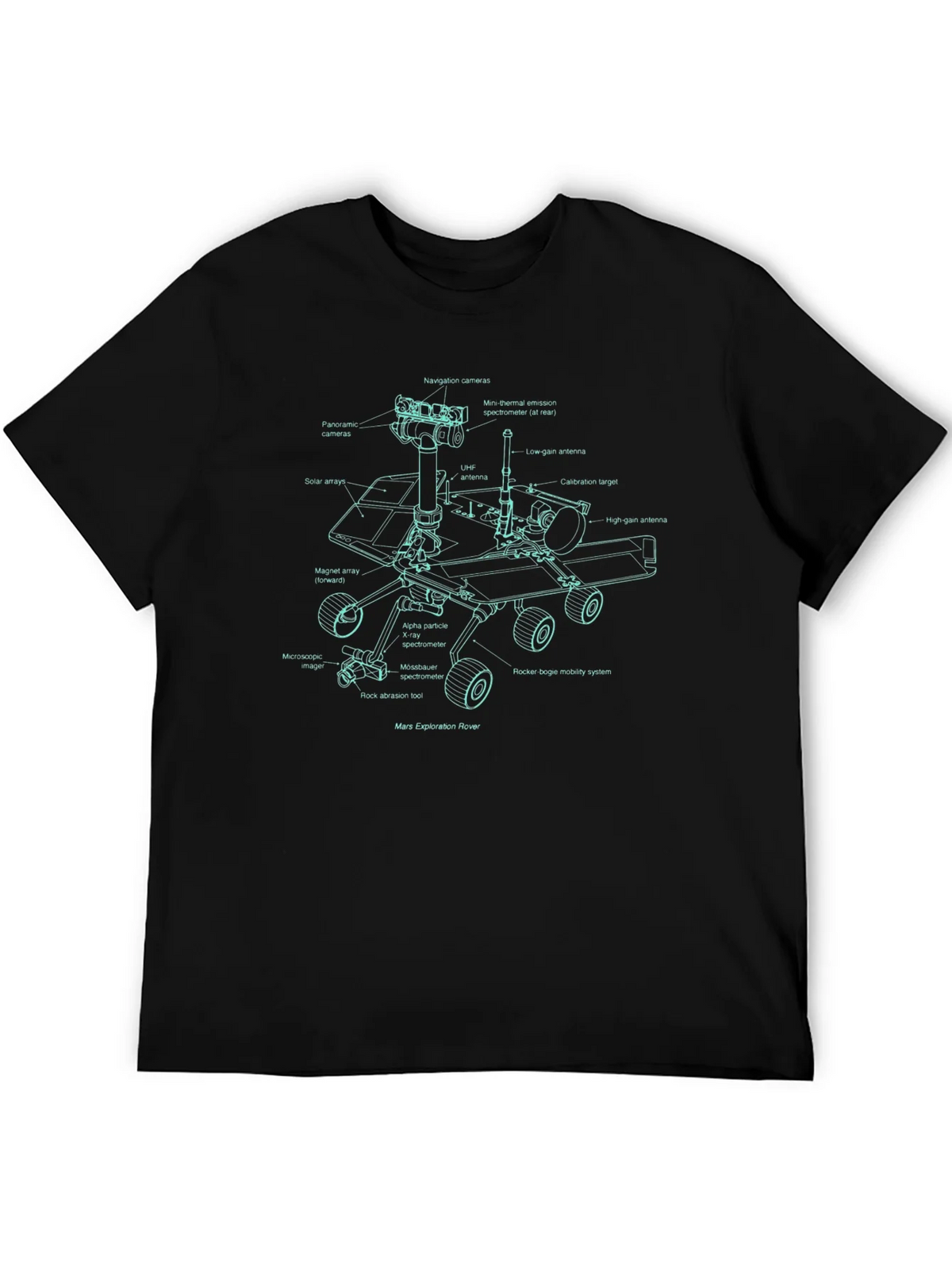 Mars Rover Blueprint T-Shirt product image 4