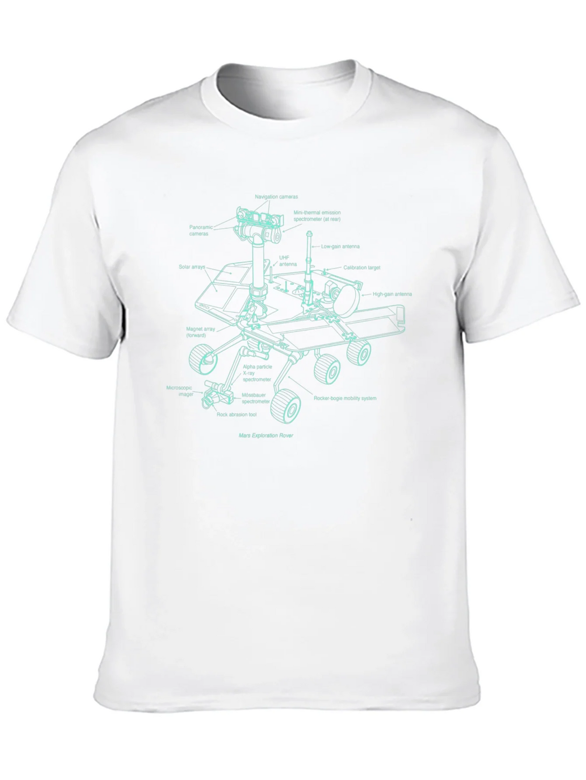 Mars Rover Blueprint T-Shirt product image 8