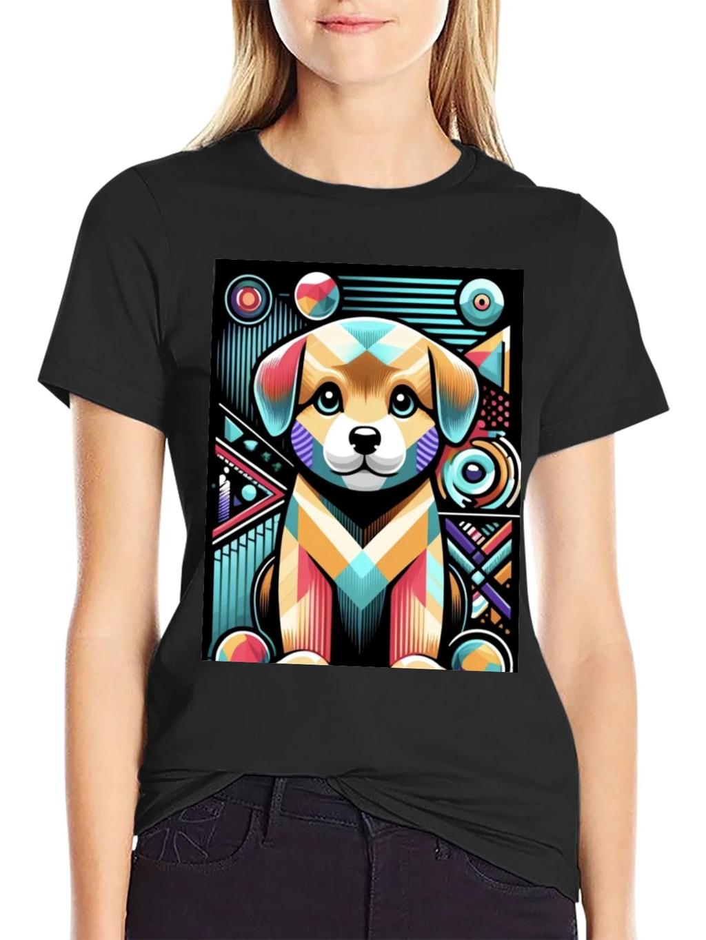 Abstract Puppy Graphic Tee product image 2