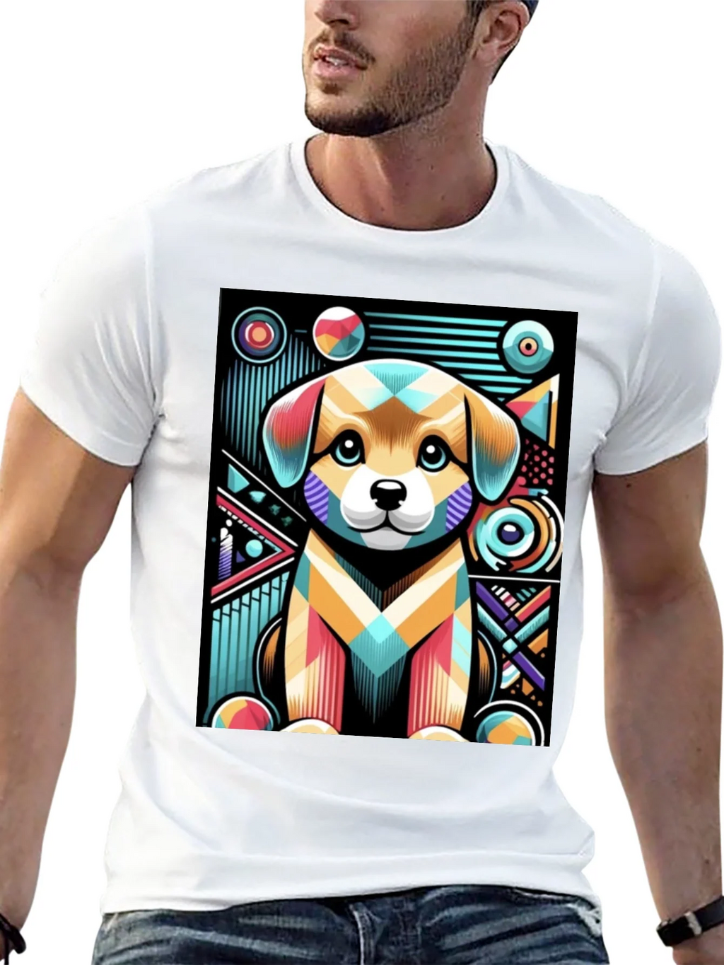 Abstract Puppy Graphic Tee product image 12
