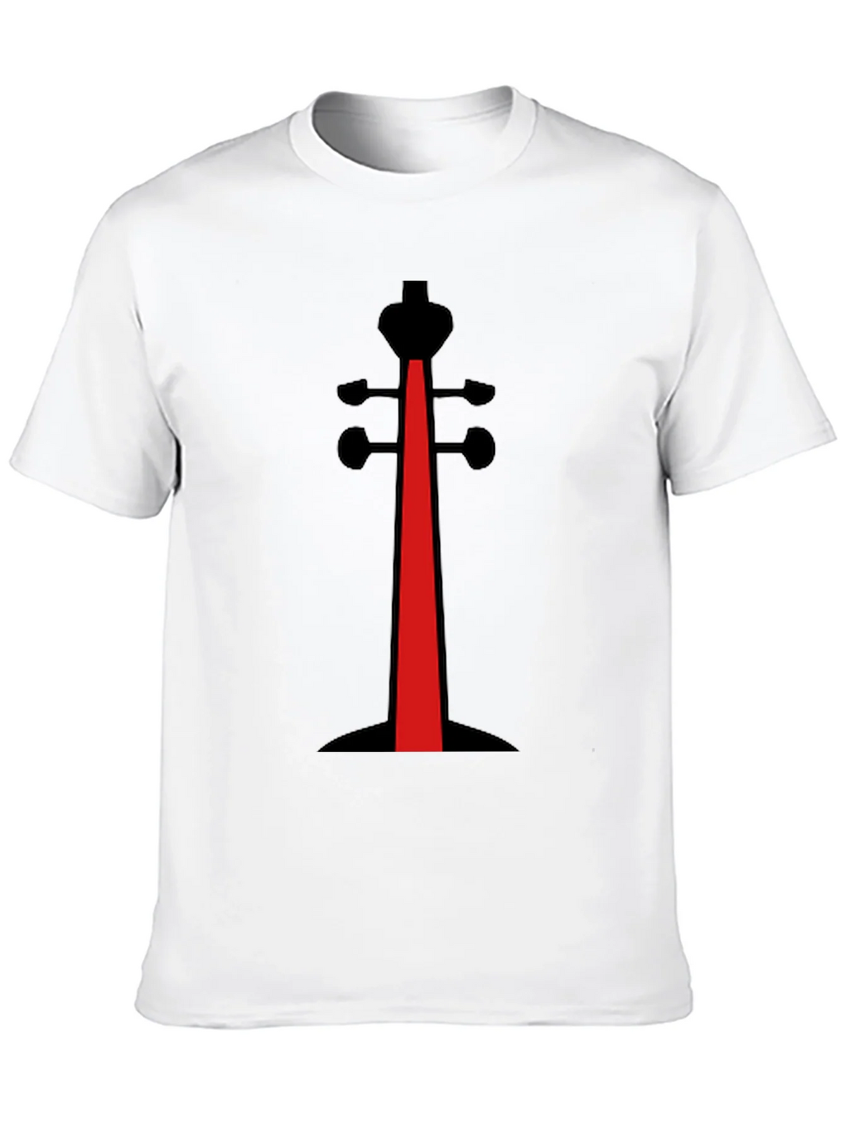 Abstract Violin Black T-Shirt product image 6