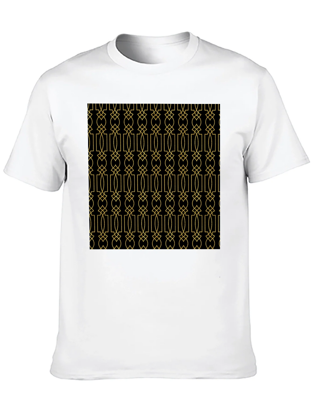 Geometric Patterned Black T-Shirt product image 9