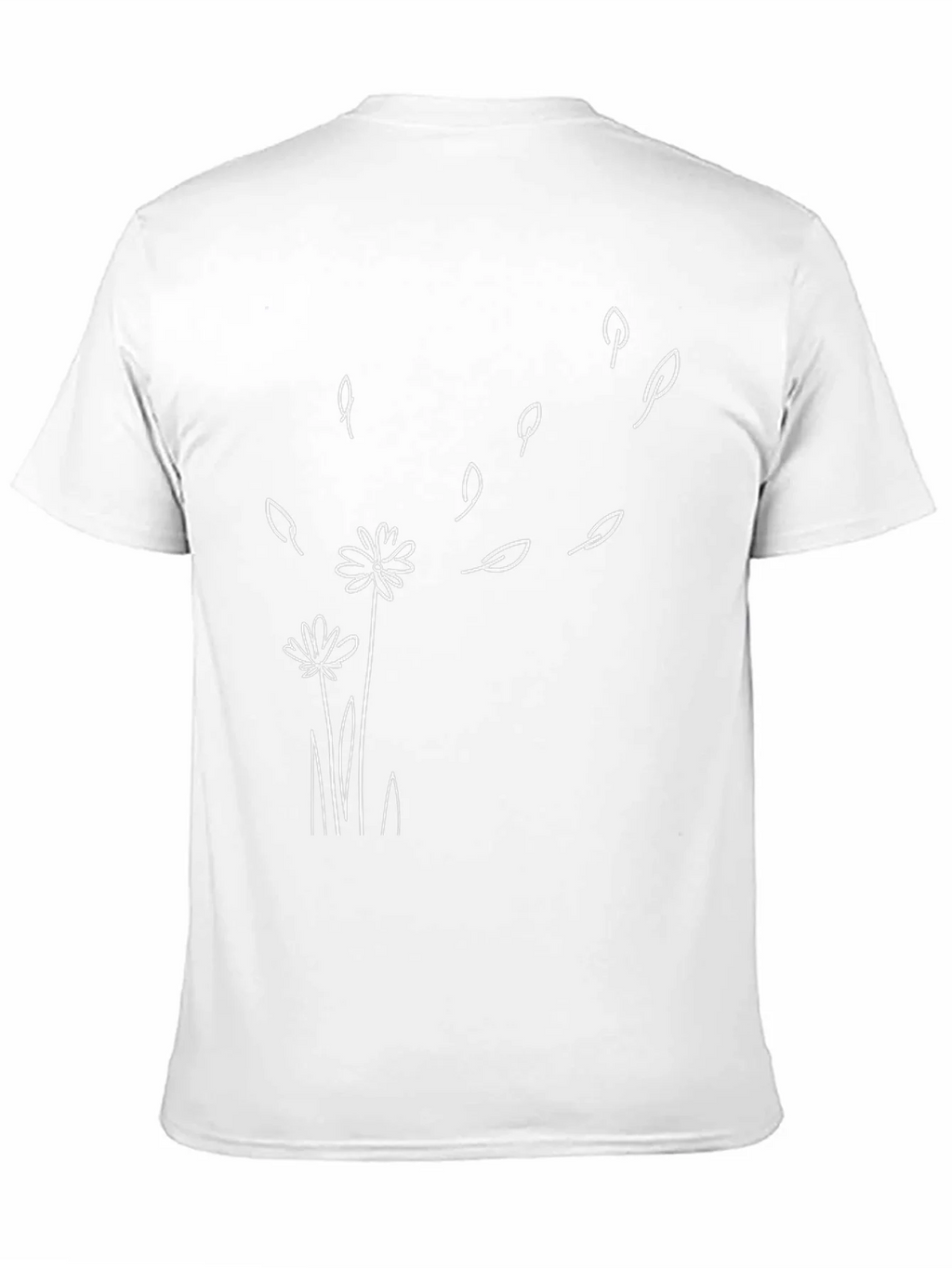 Dandelion Wind Black T-Shirt - Casual Graphic Tee product image 10