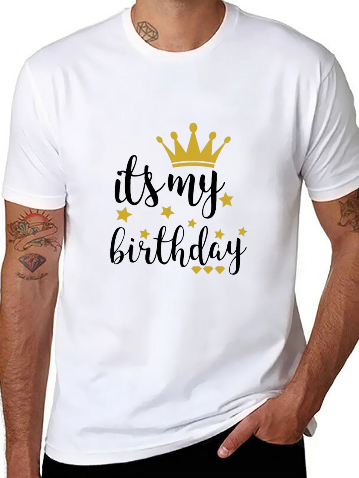 Its My Birthday Black T-Shirt with Crown product image 6