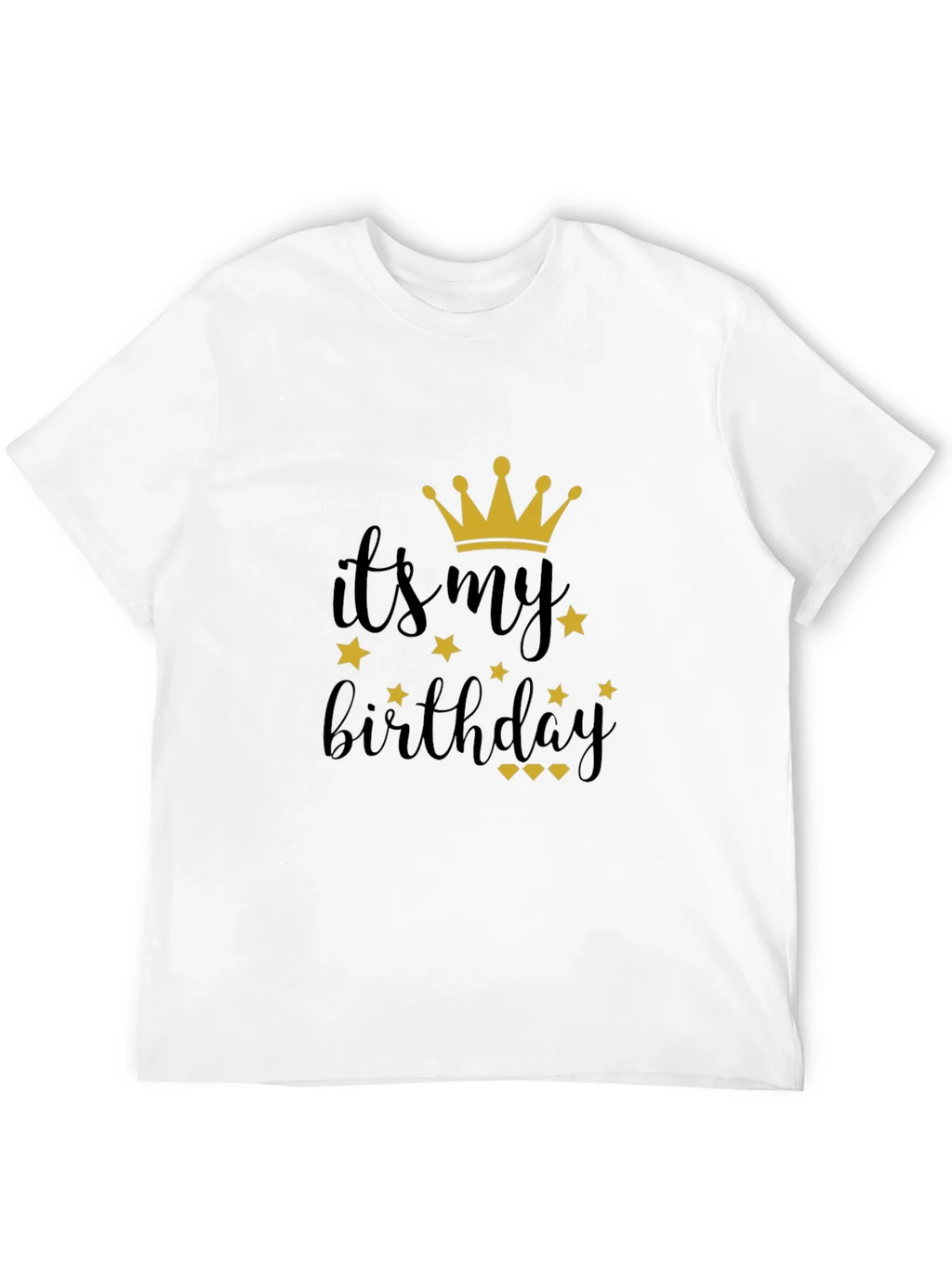 Its My Birthday Black T-Shirt with Crown product image 10