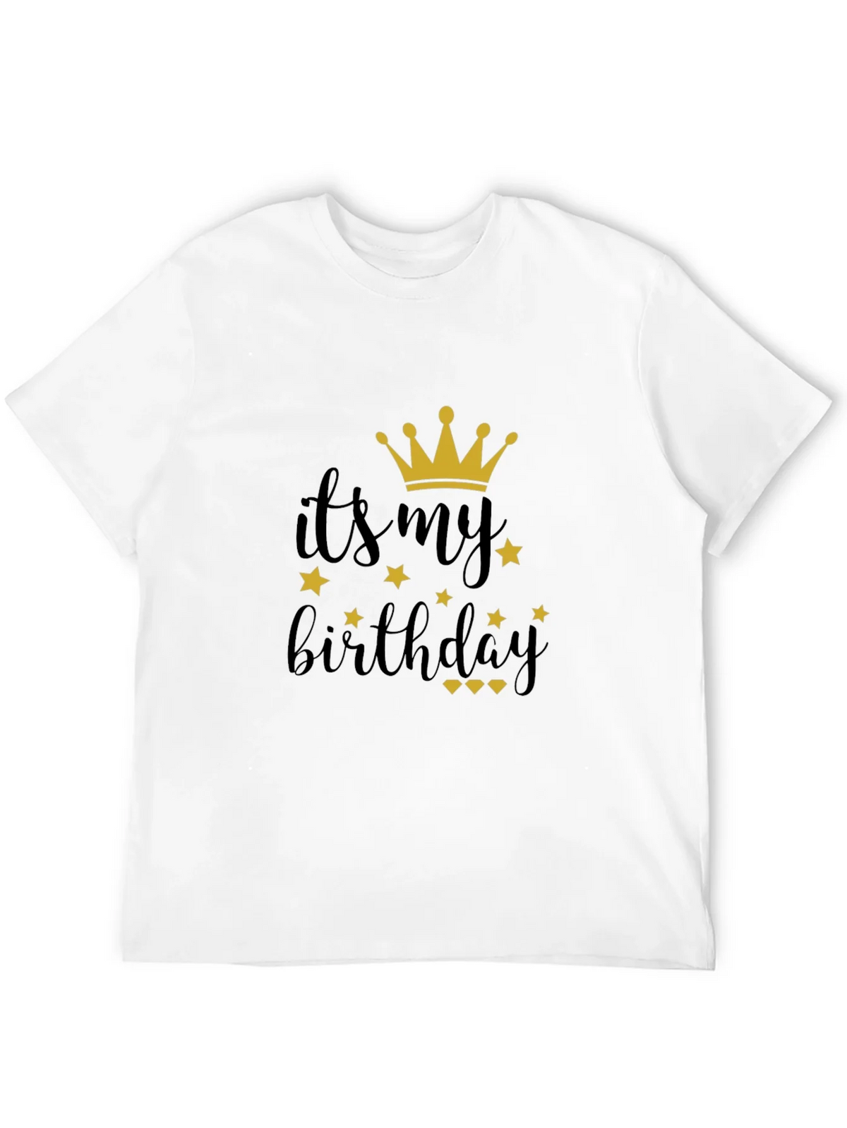 Its My Birthday Black T-Shirt with Crown product image 10