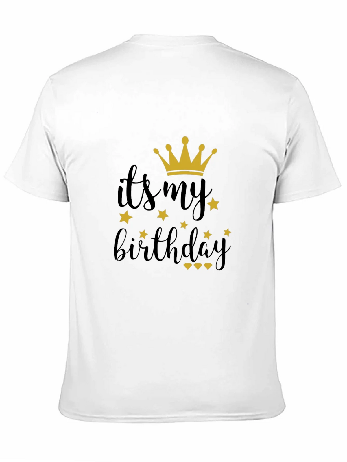 Its My Birthday Black T-Shirt with Crown product image 9