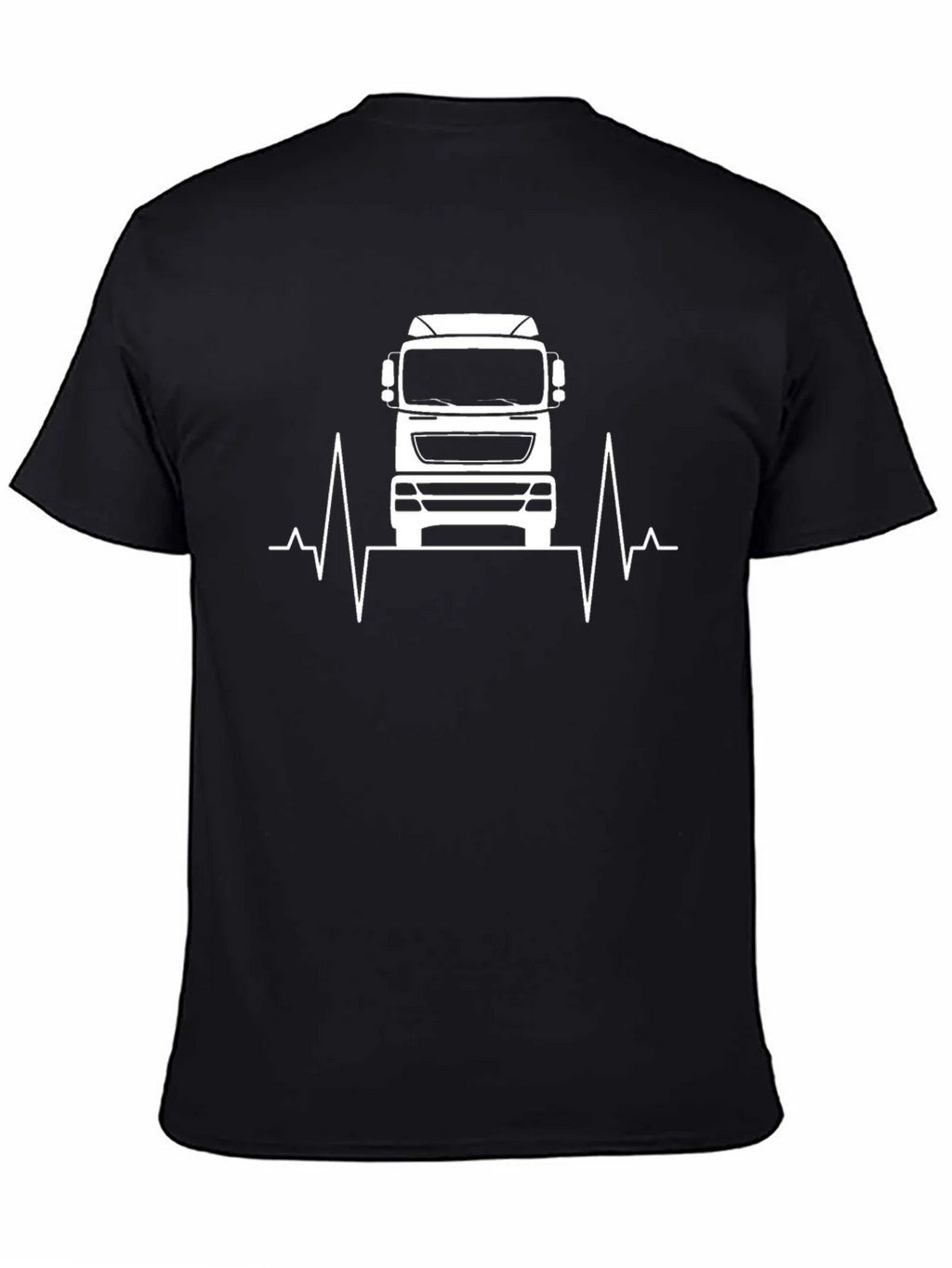 Truck Heartbeat Graphic T-Shirt - Black product image 4