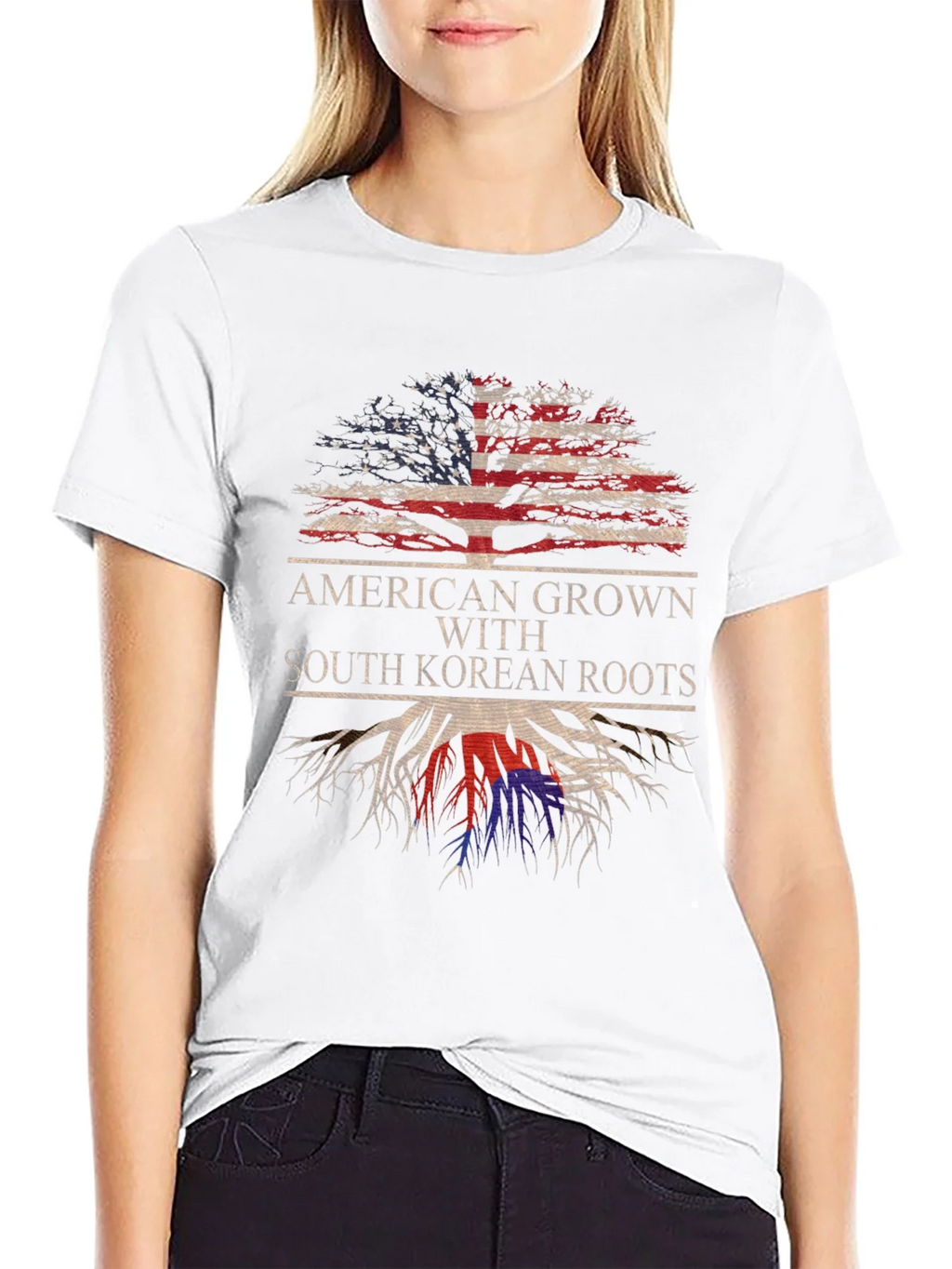American Grown with South Korean Roots T-Shirt product image 8