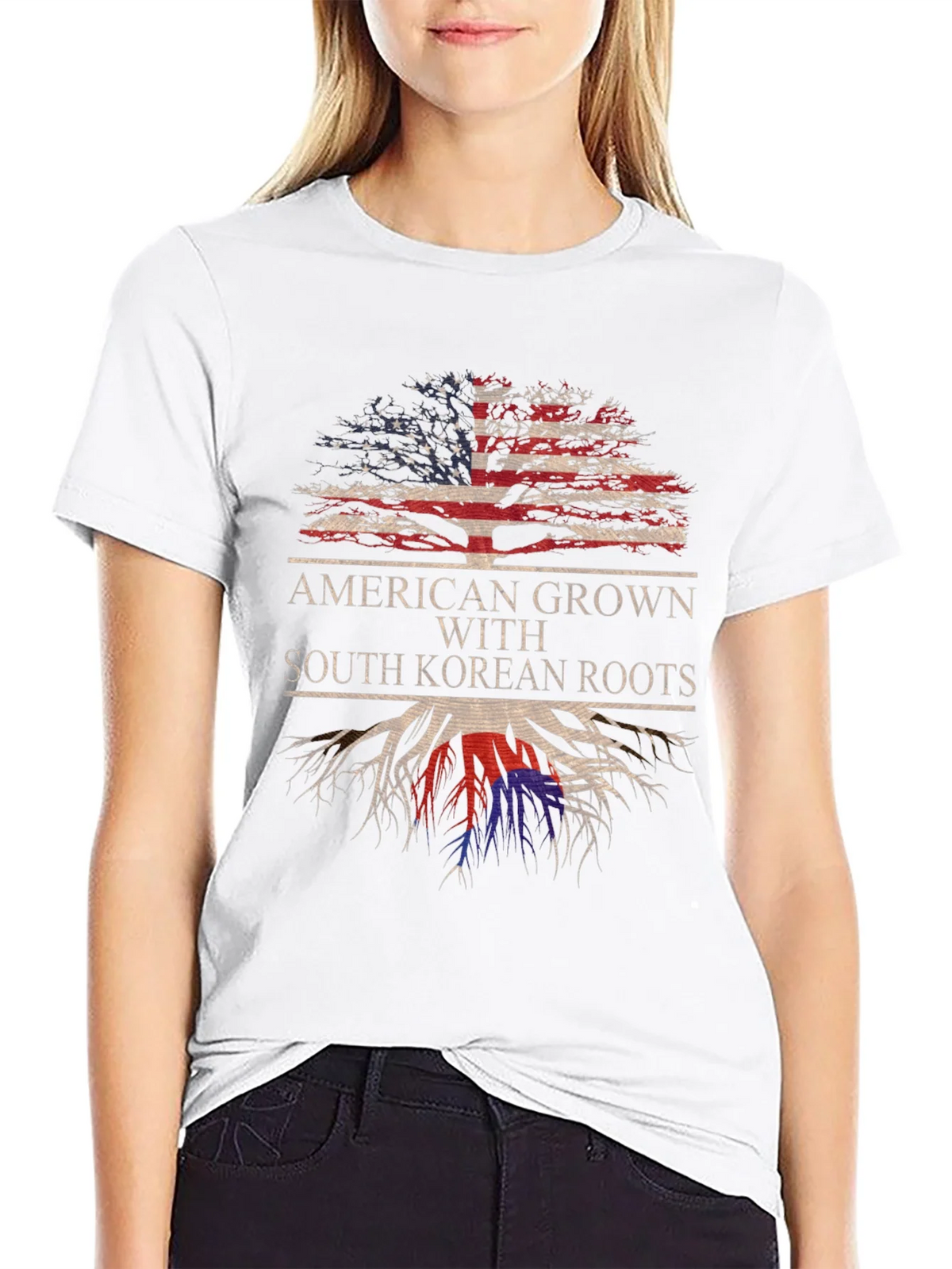 American Grown with South Korean Roots T-Shirt product image 8