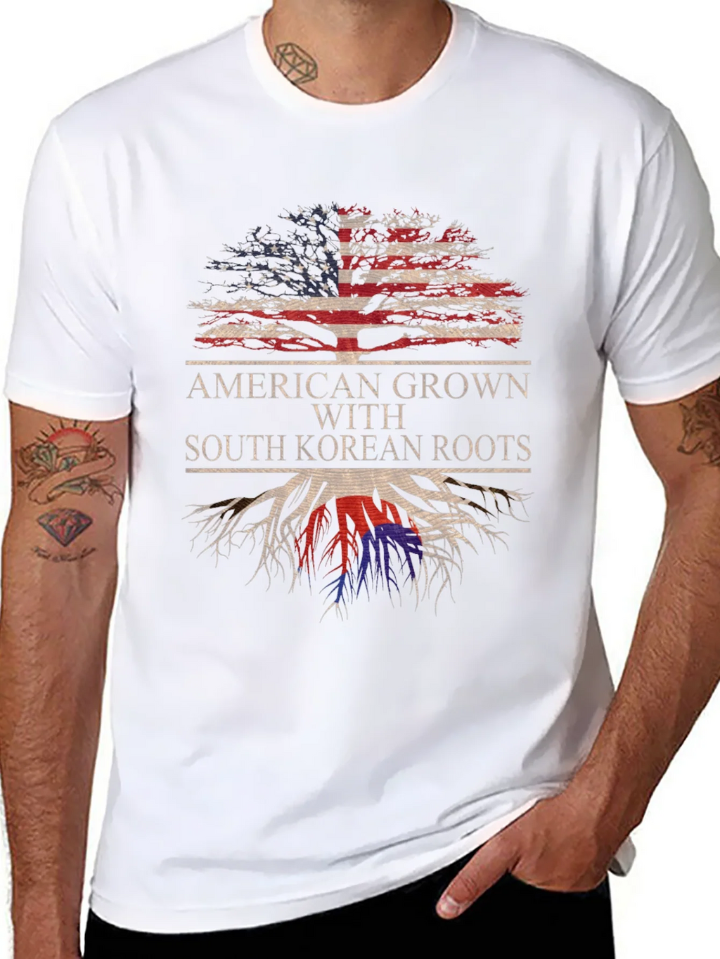 American Grown with South Korean Roots T-Shirt product image 7