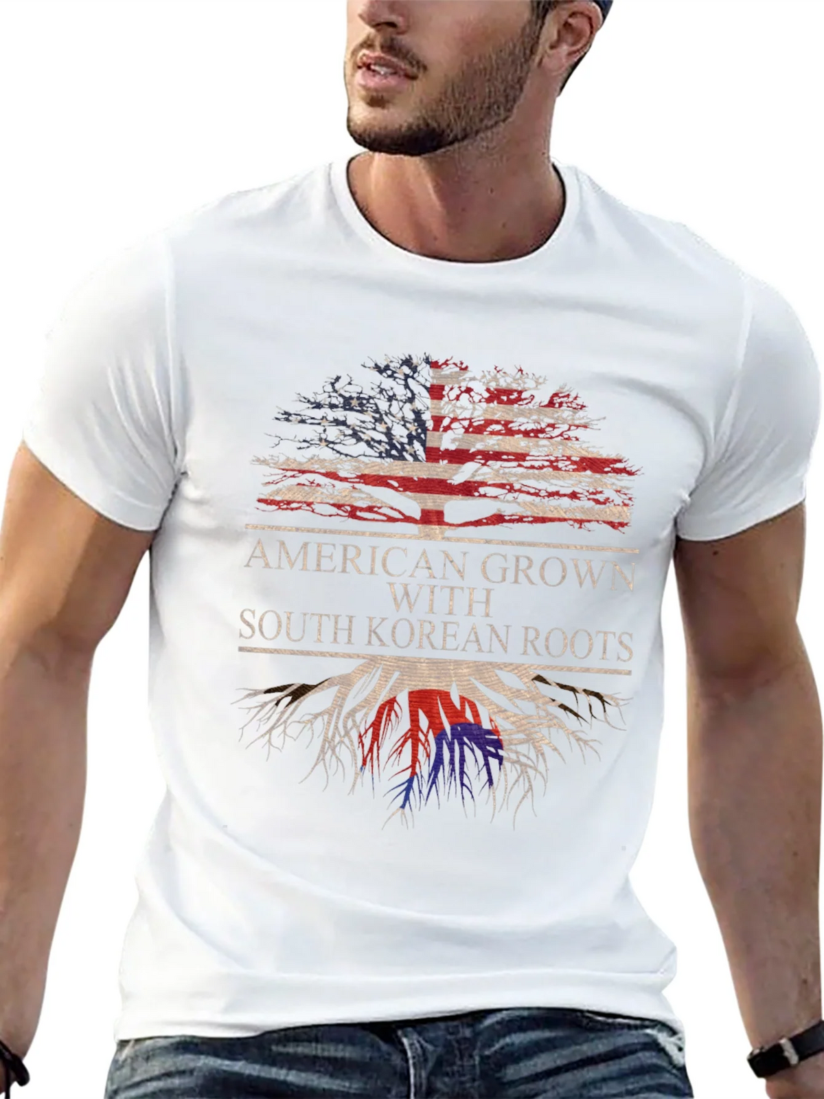 American Grown with South Korean Roots T-Shirt product image 12