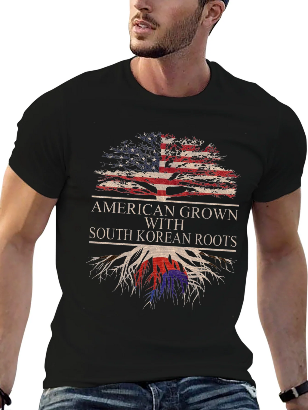 American Grown with South Korean Roots T-Shirt product image 6