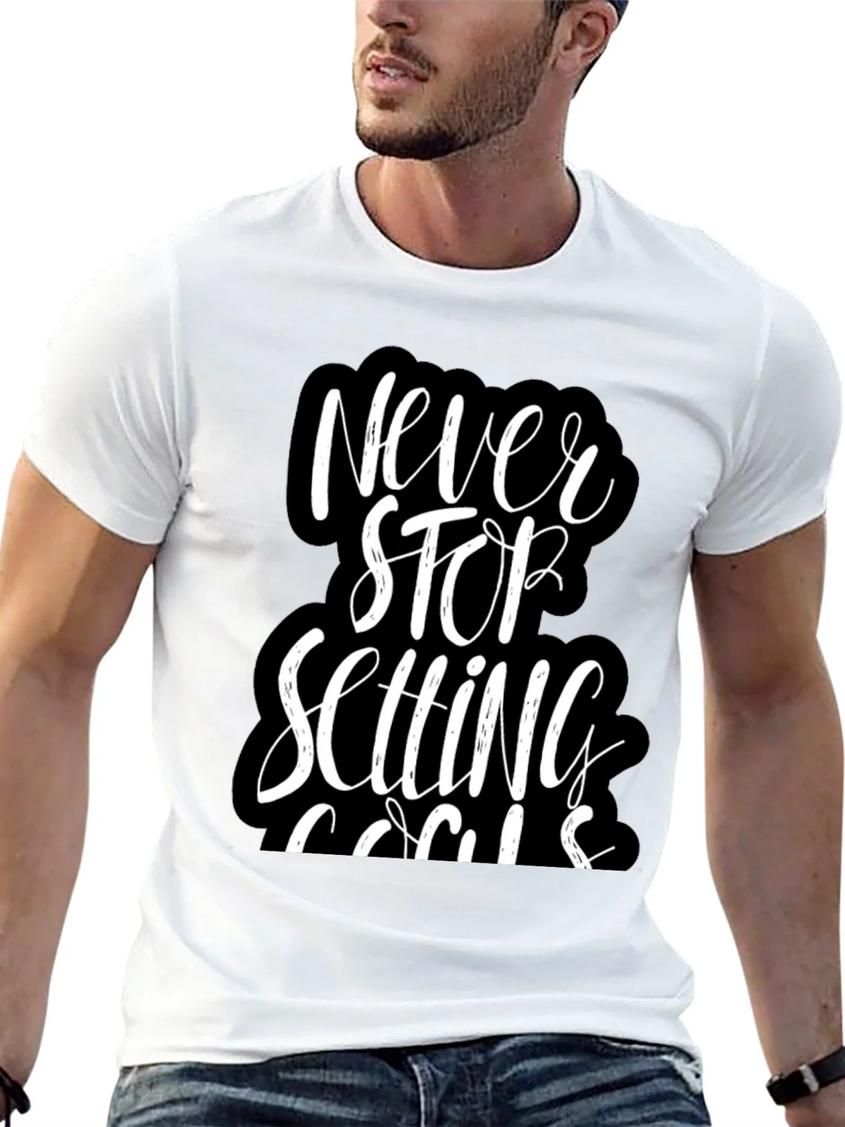 Never Stop Setting Goals T-Shirt product image 12