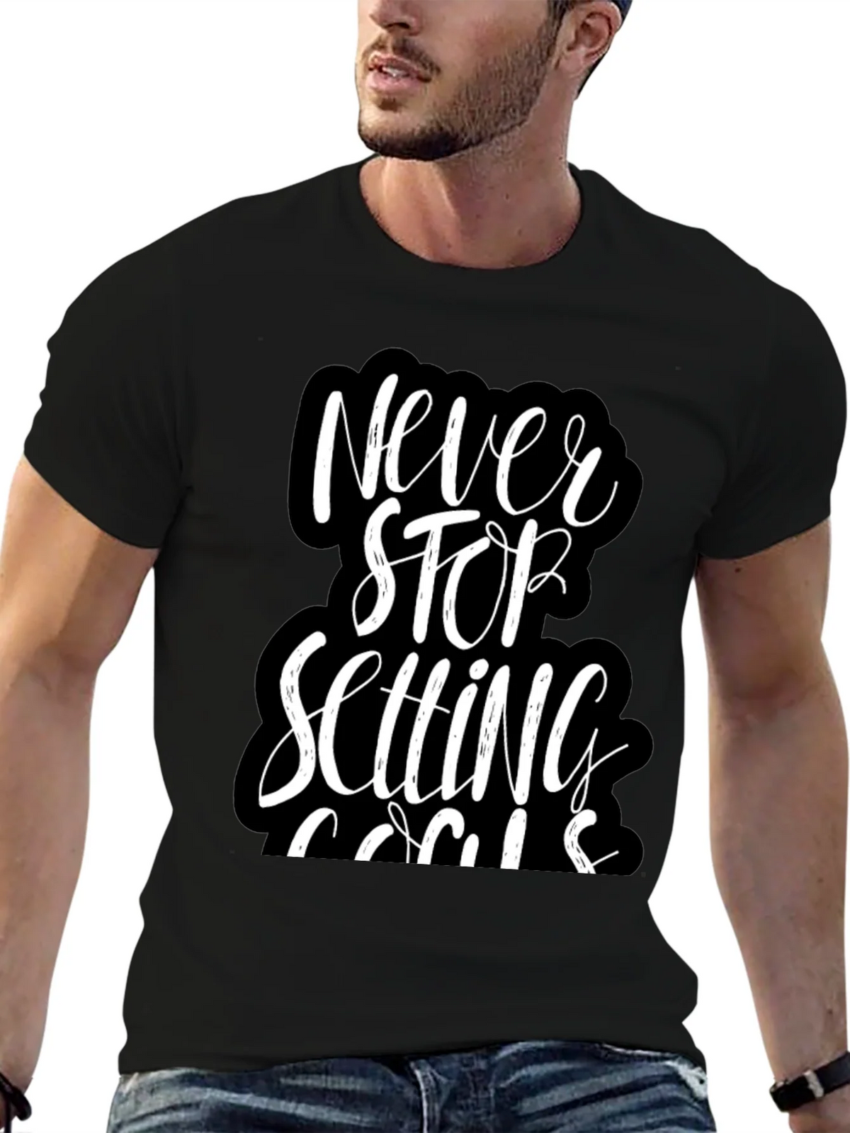 Never Stop Setting Goals T-Shirt product image 6