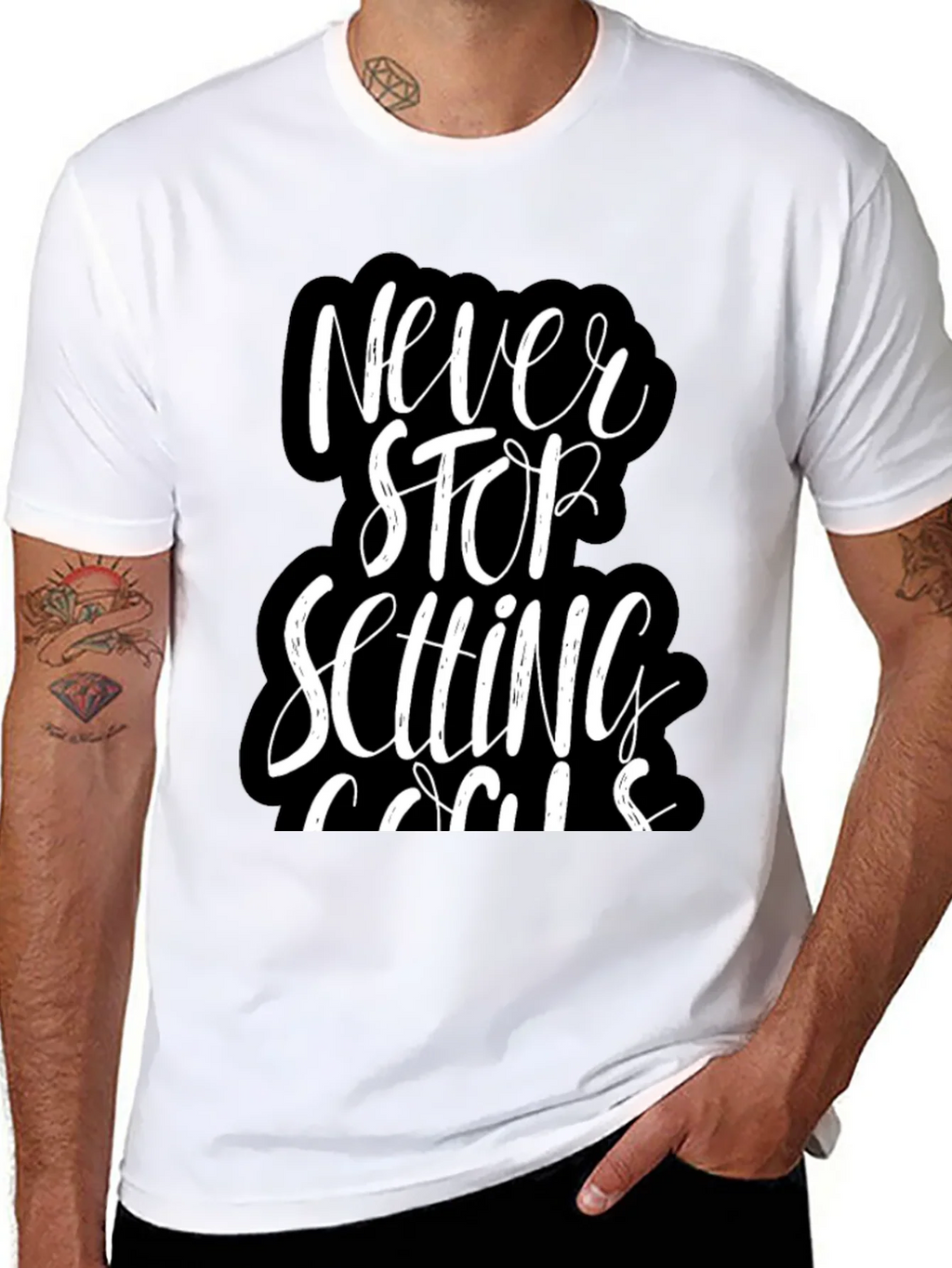 Never Stop Setting Goals T-Shirt product image 7