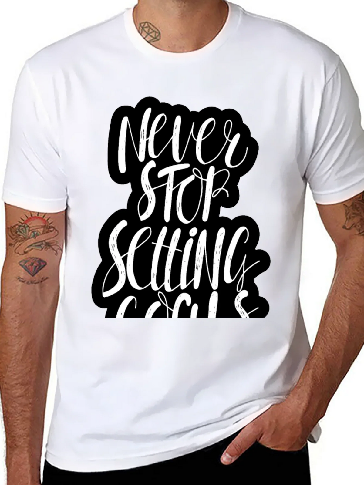 Never Stop Setting Goals T-Shirt product image 7
