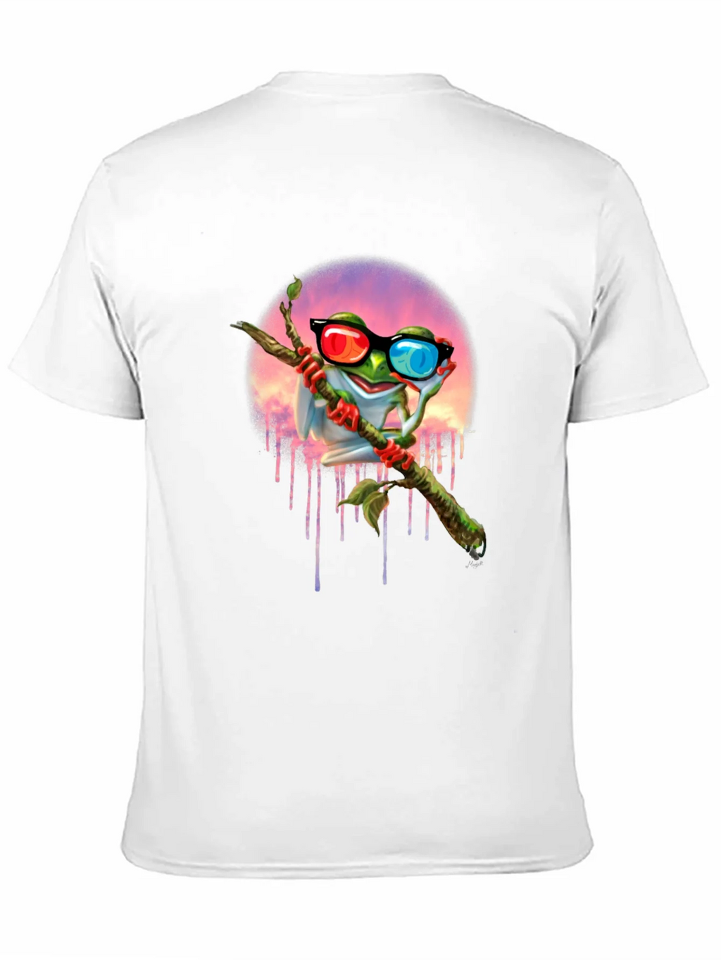 Frog with 3D Glasses Graphic T-Shirt product image 9