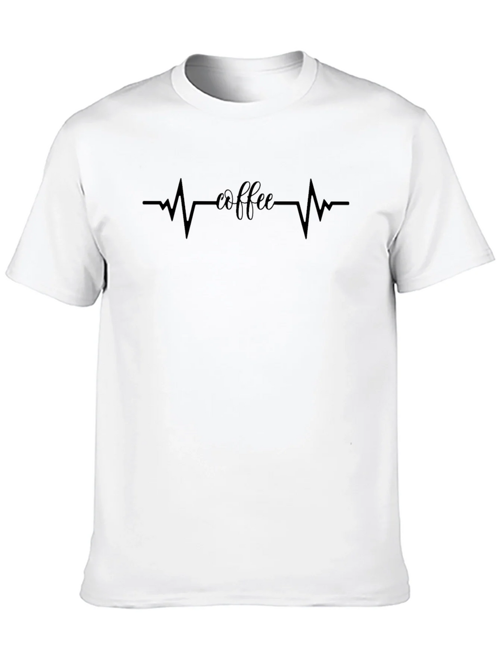 Coffee Heartbeat Graphic T-Shirt - Caffeine Lover Tee product image 9