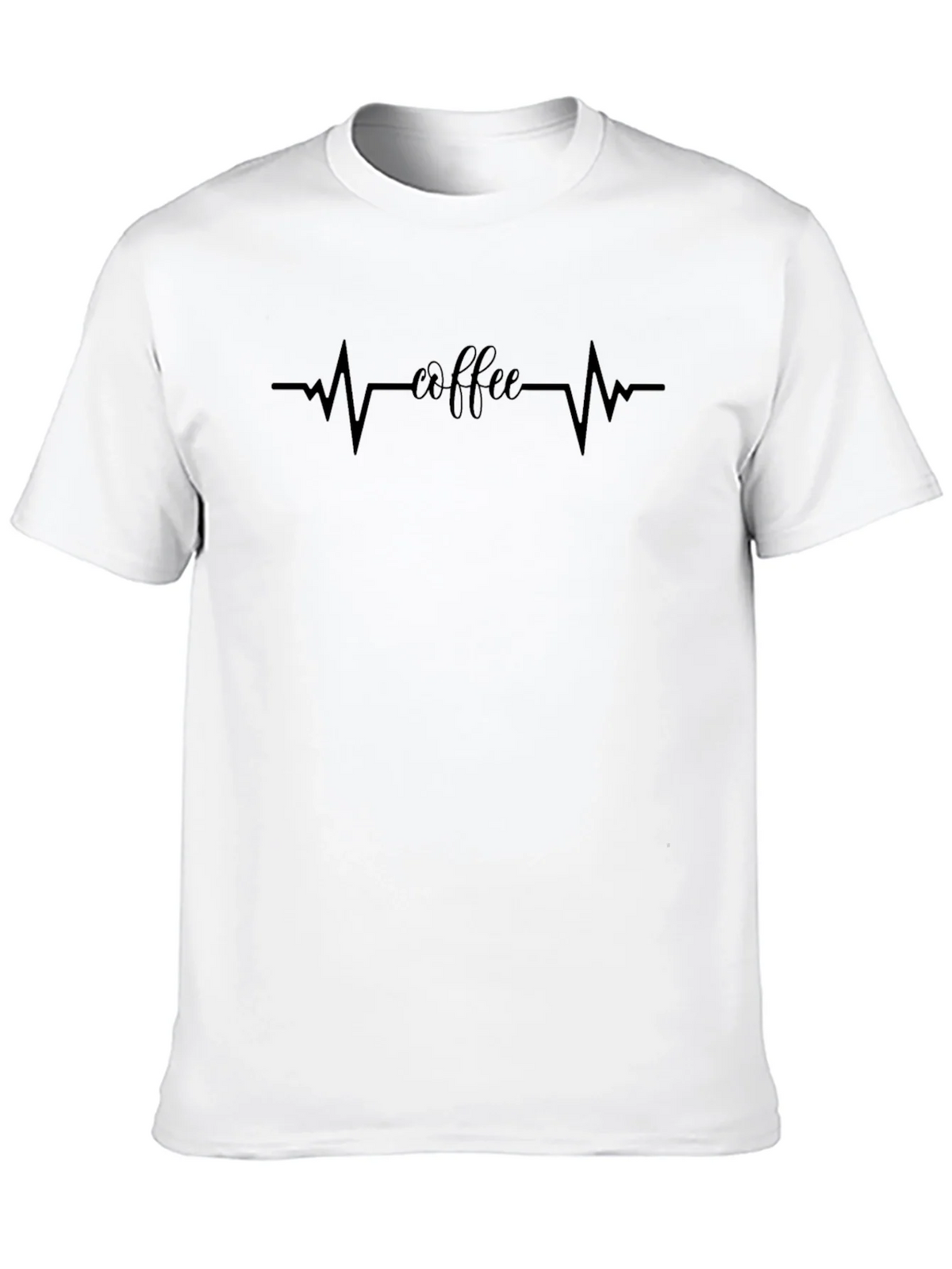 Coffee Heartbeat Graphic T-Shirt - Caffeine Lover Tee product image 9
