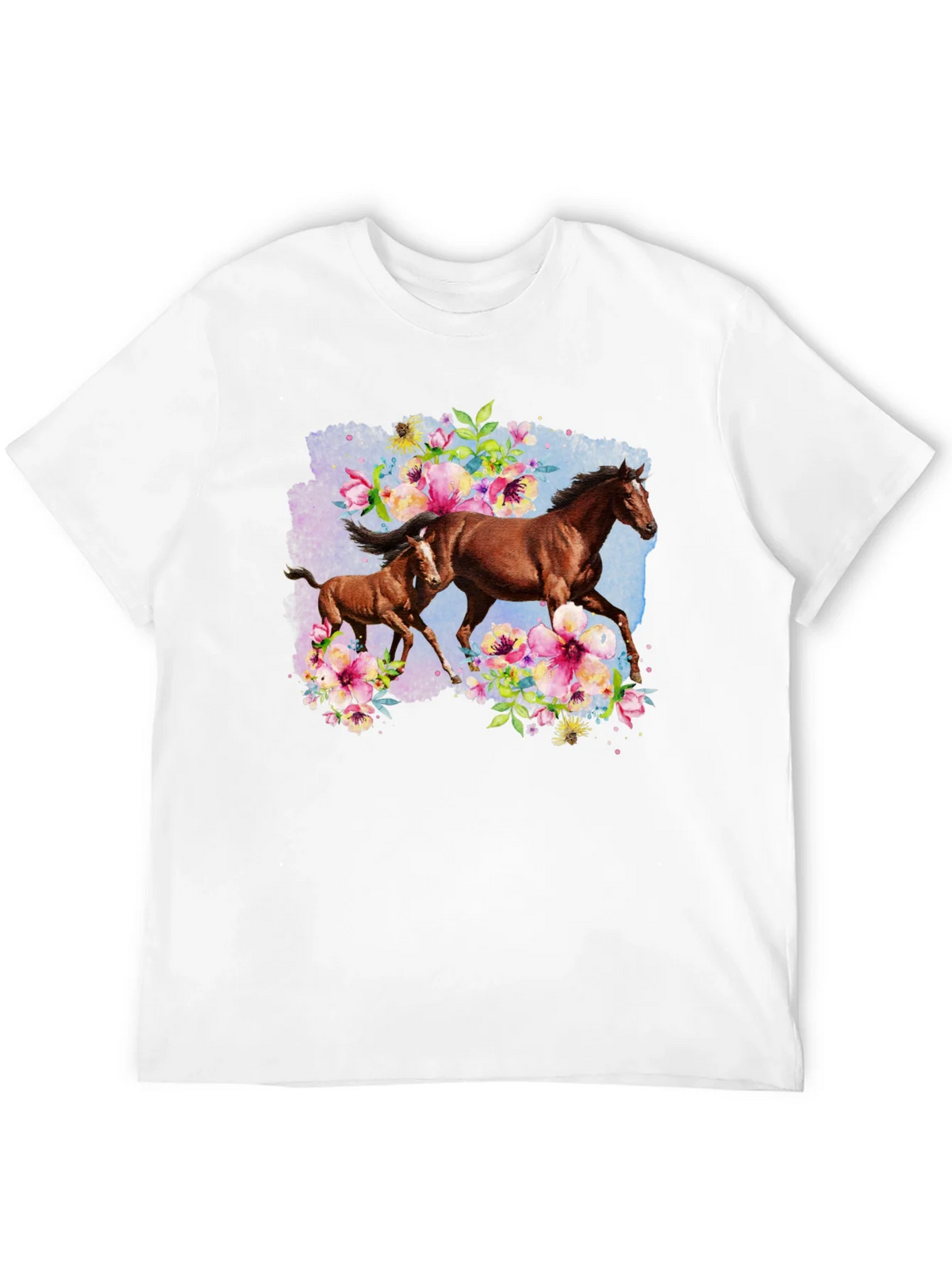 Horse & Floral Black T-Shirt product image 8