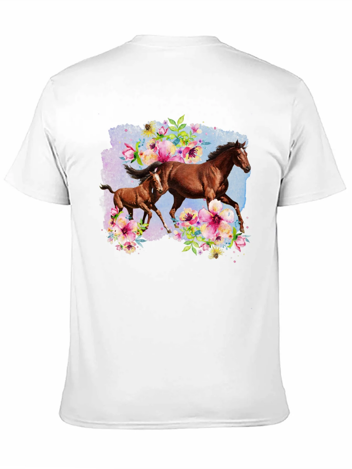 Horse & Floral Black T-Shirt product image 7