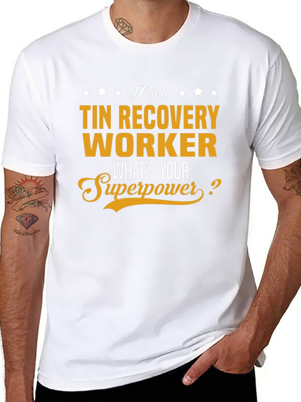 Tin Recovery Worker Superpower T-Shirt product image 6
