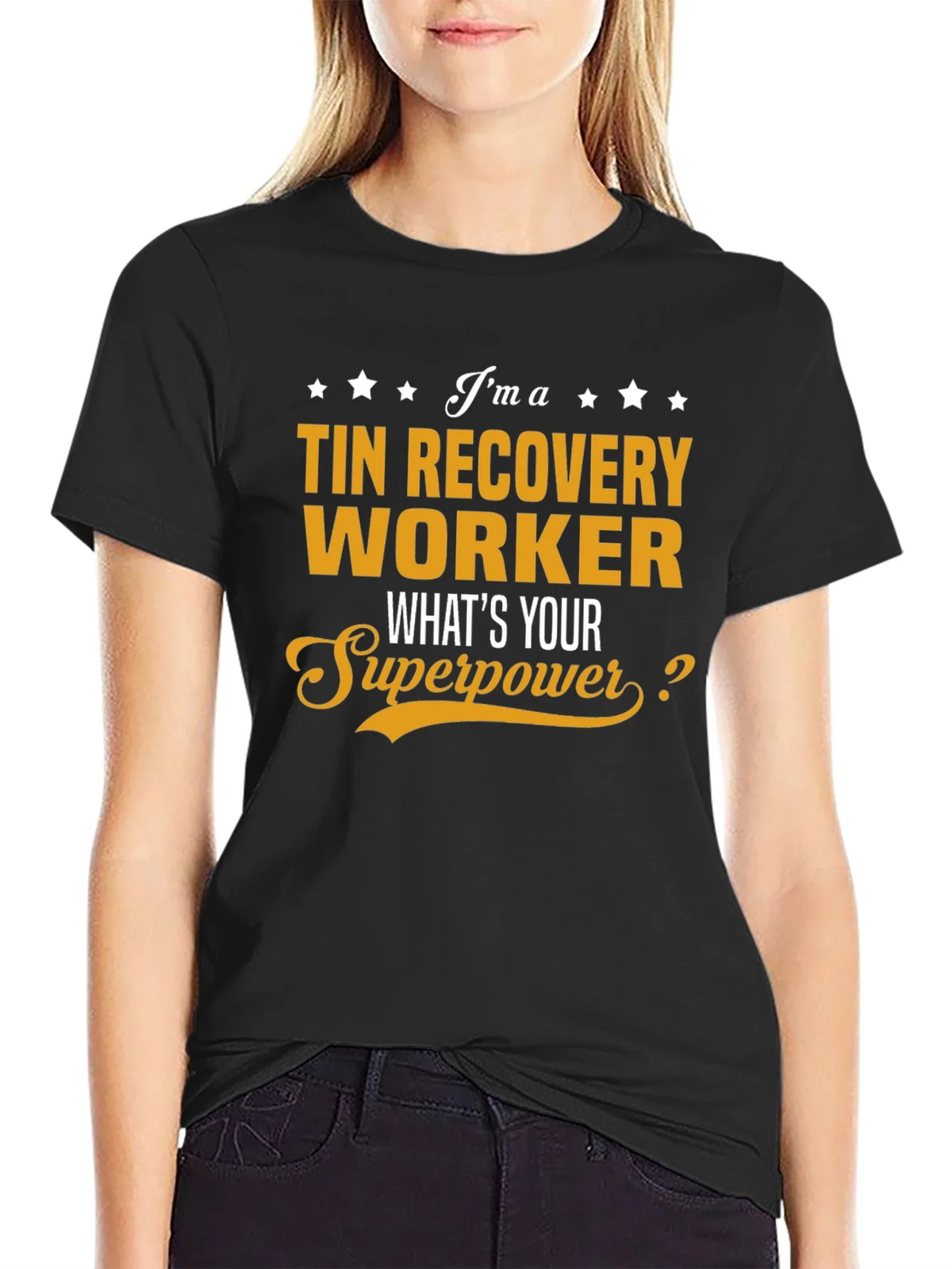 Tin Recovery Worker Superpower T-Shirt product image 1