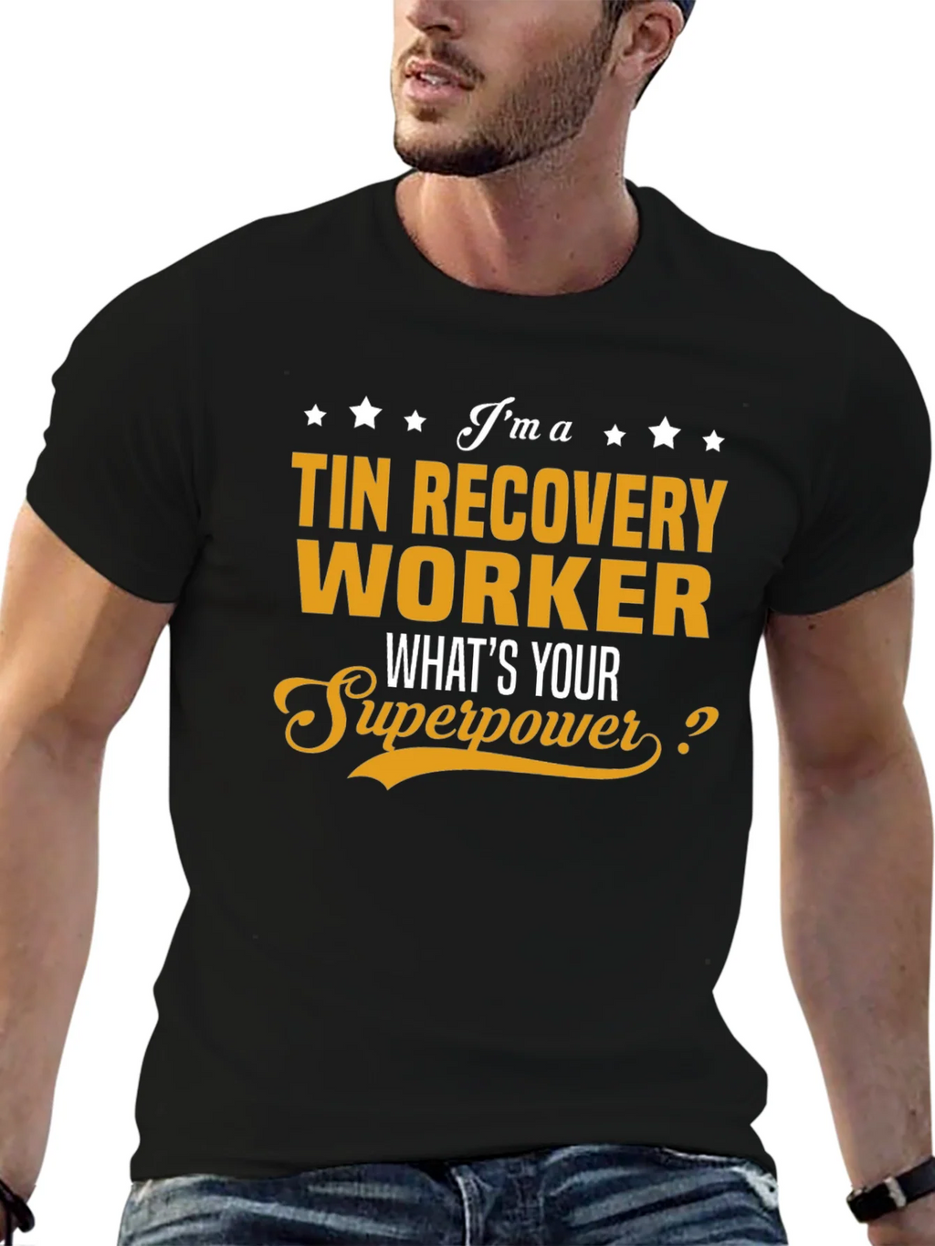 Tin Recovery Worker Superpower T-Shirt product image 5