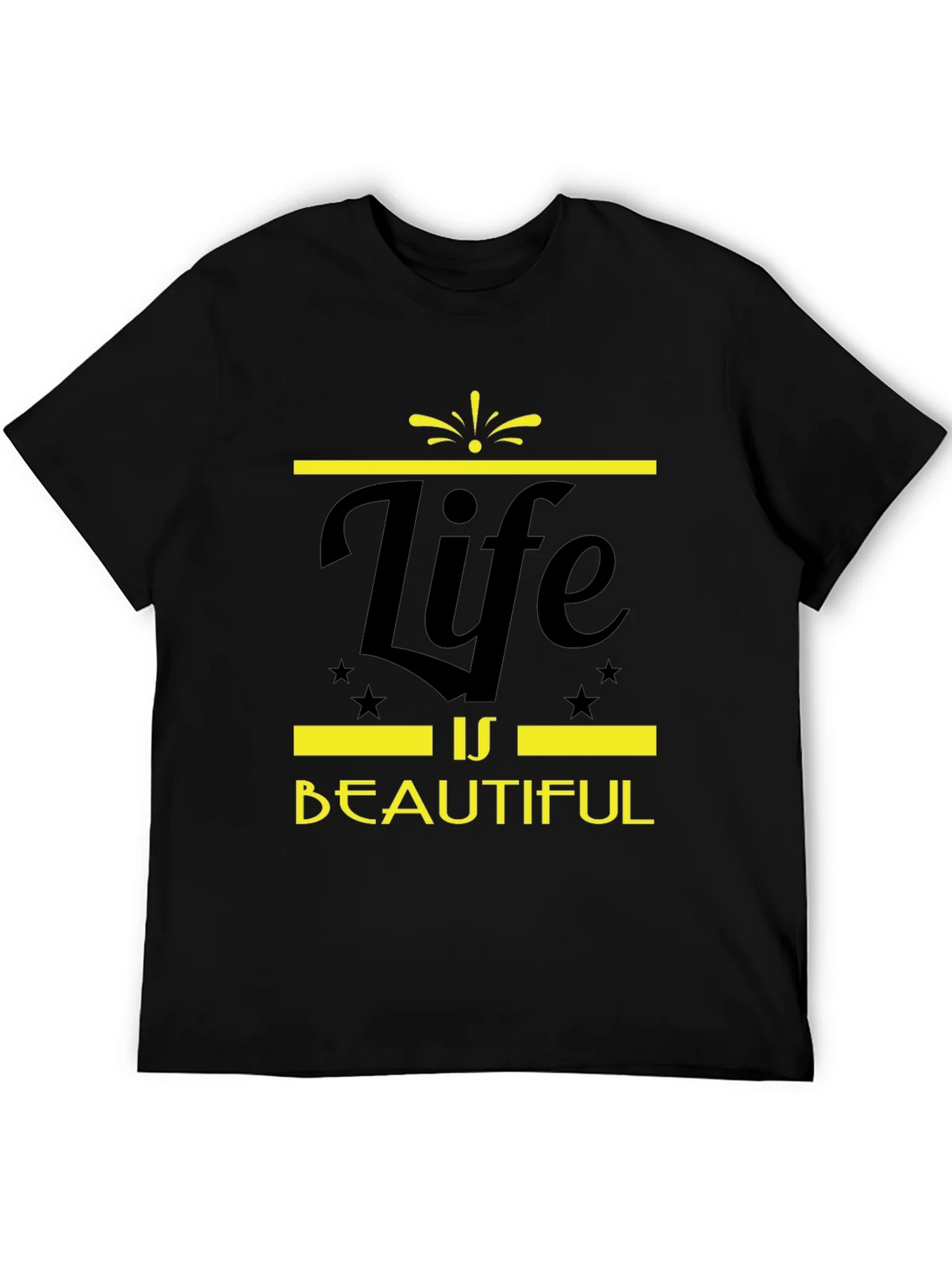 Life is Beautiful Graphic Tee - Black product image 5