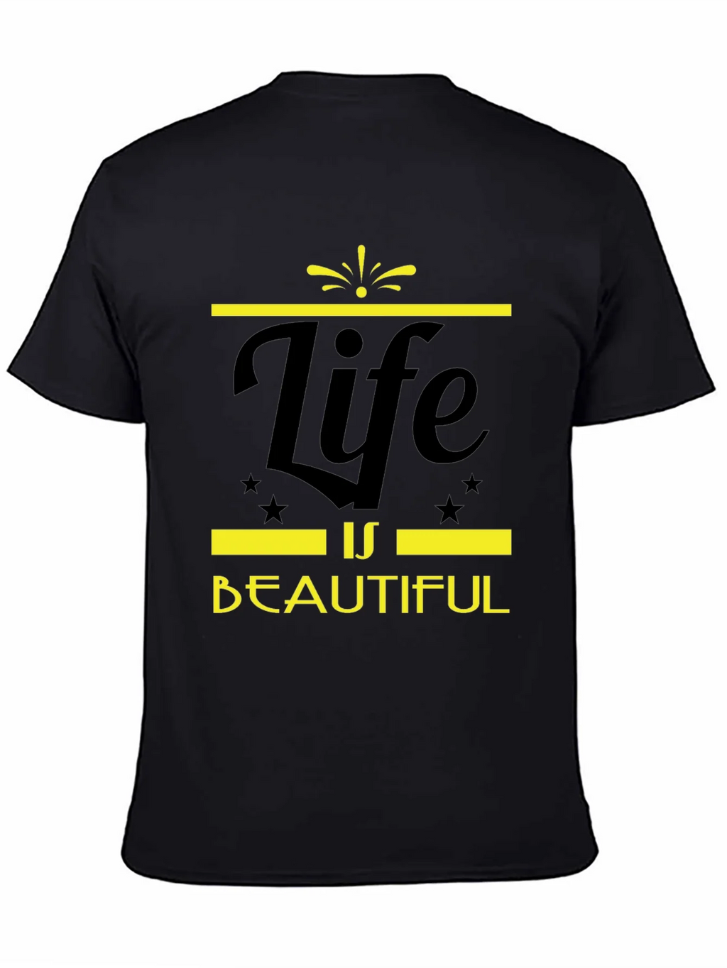 Life is Beautiful Graphic Tee - Black product image 4