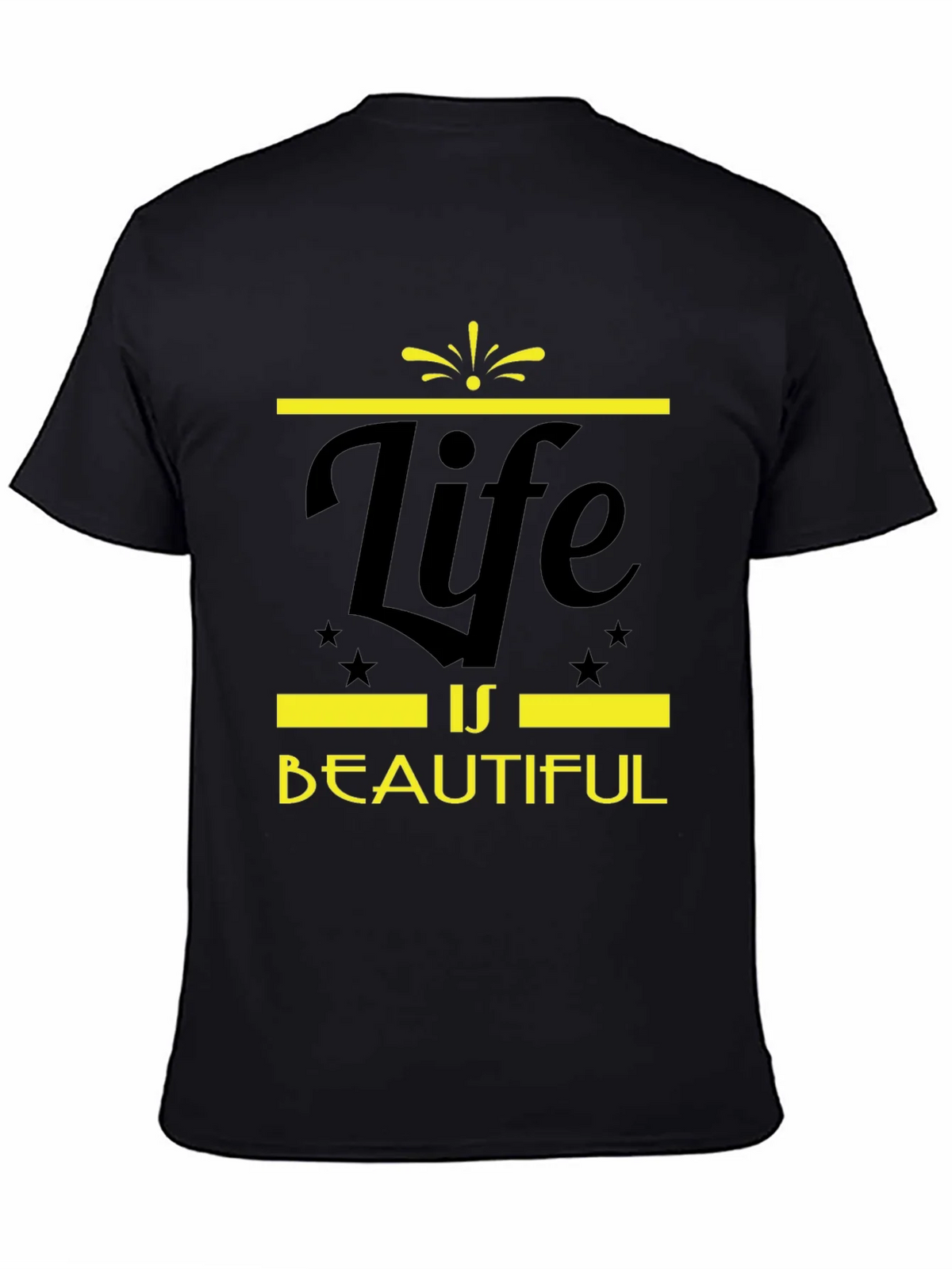Life is Beautiful Graphic Tee - Black product image 4