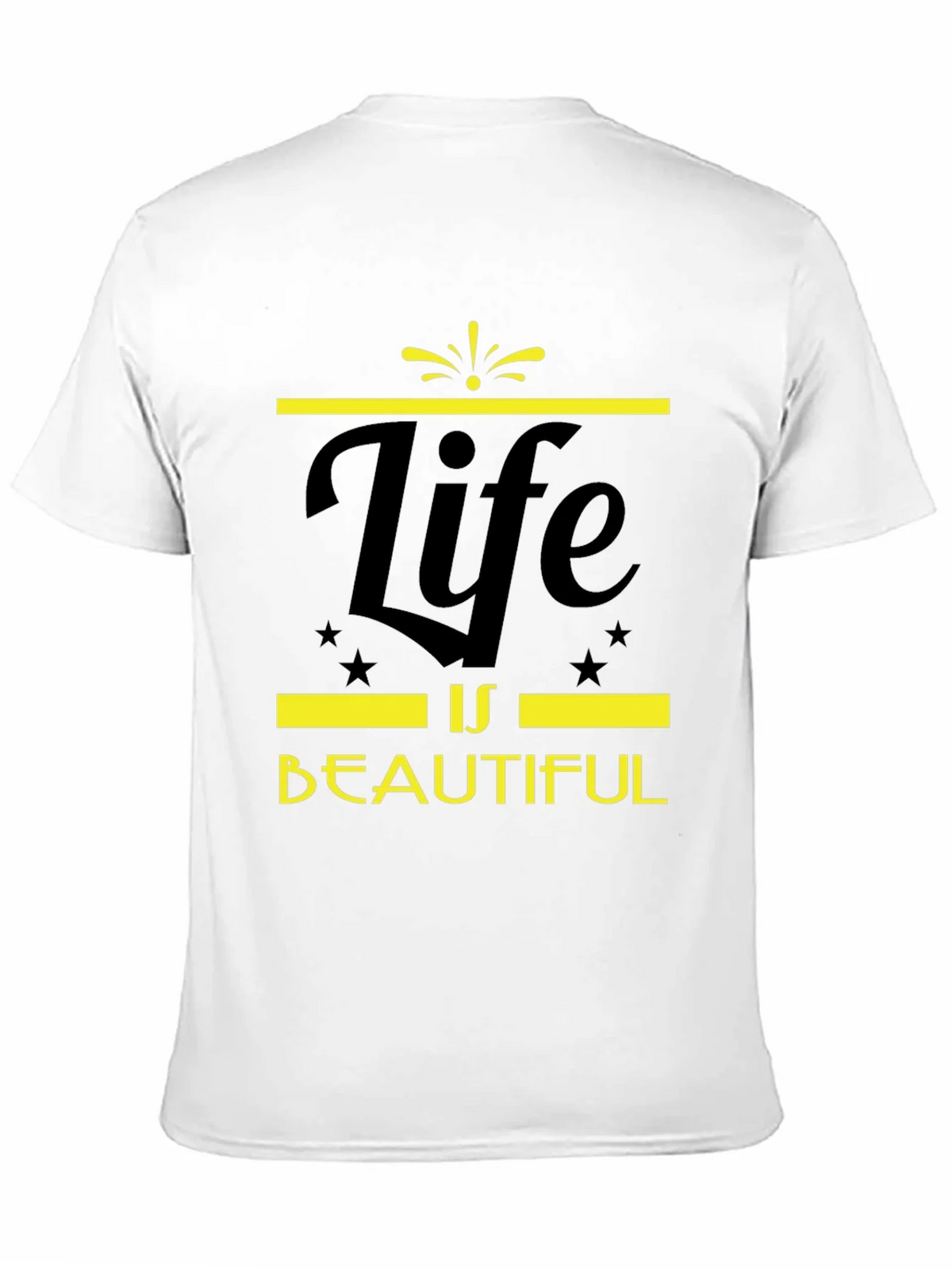 Life is Beautiful Graphic Tee - Black product image 8