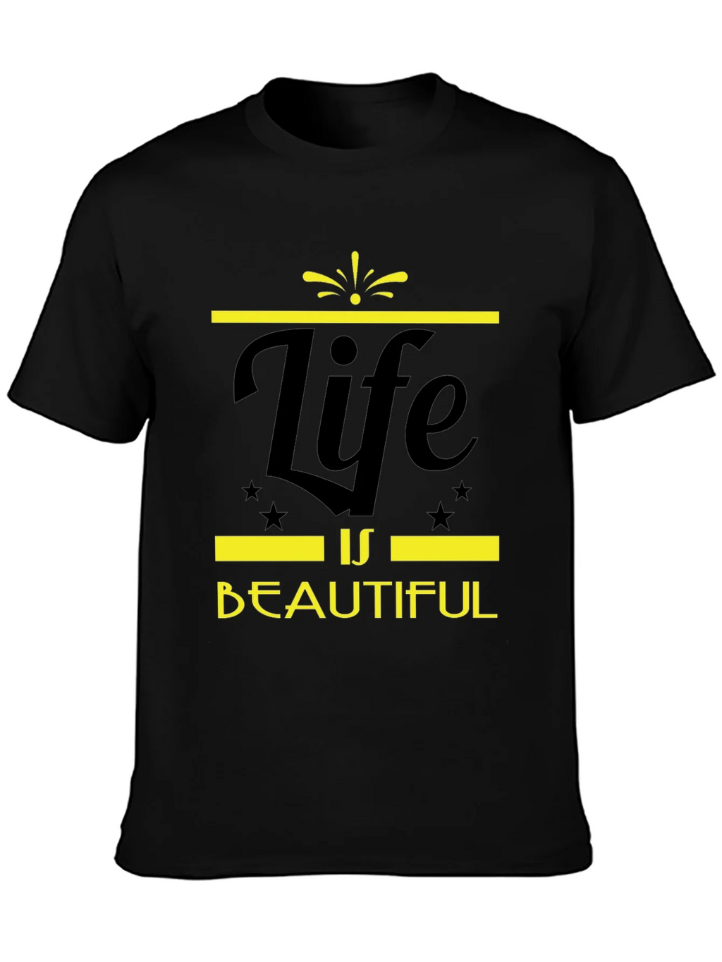 Life is Beautiful Graphic Tee - Black product image 3