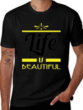 Life is Beautiful Graphic Tee - Black product image 1