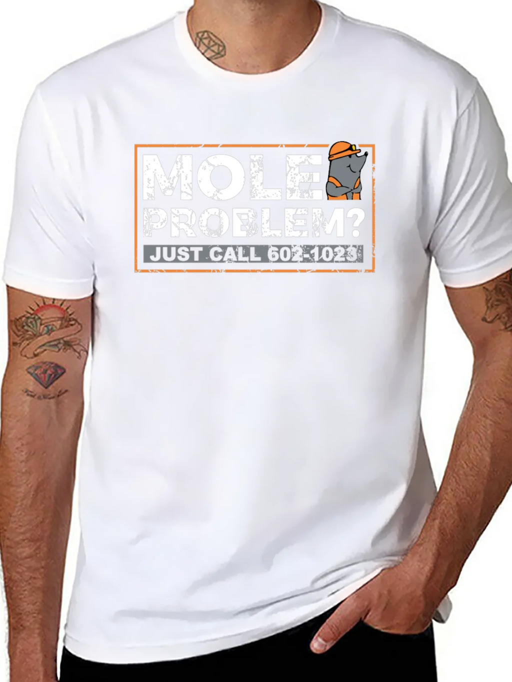 Mole Problem? Funny Pest Control T-Shirt product image 7