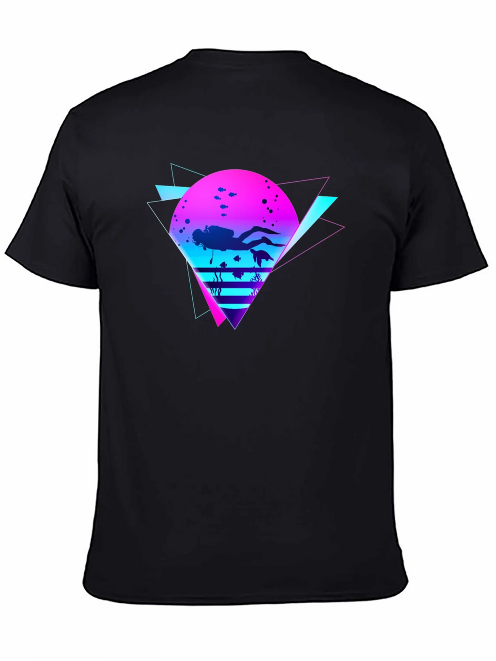 Retro Diver Graphic Tee - Black product image 4
