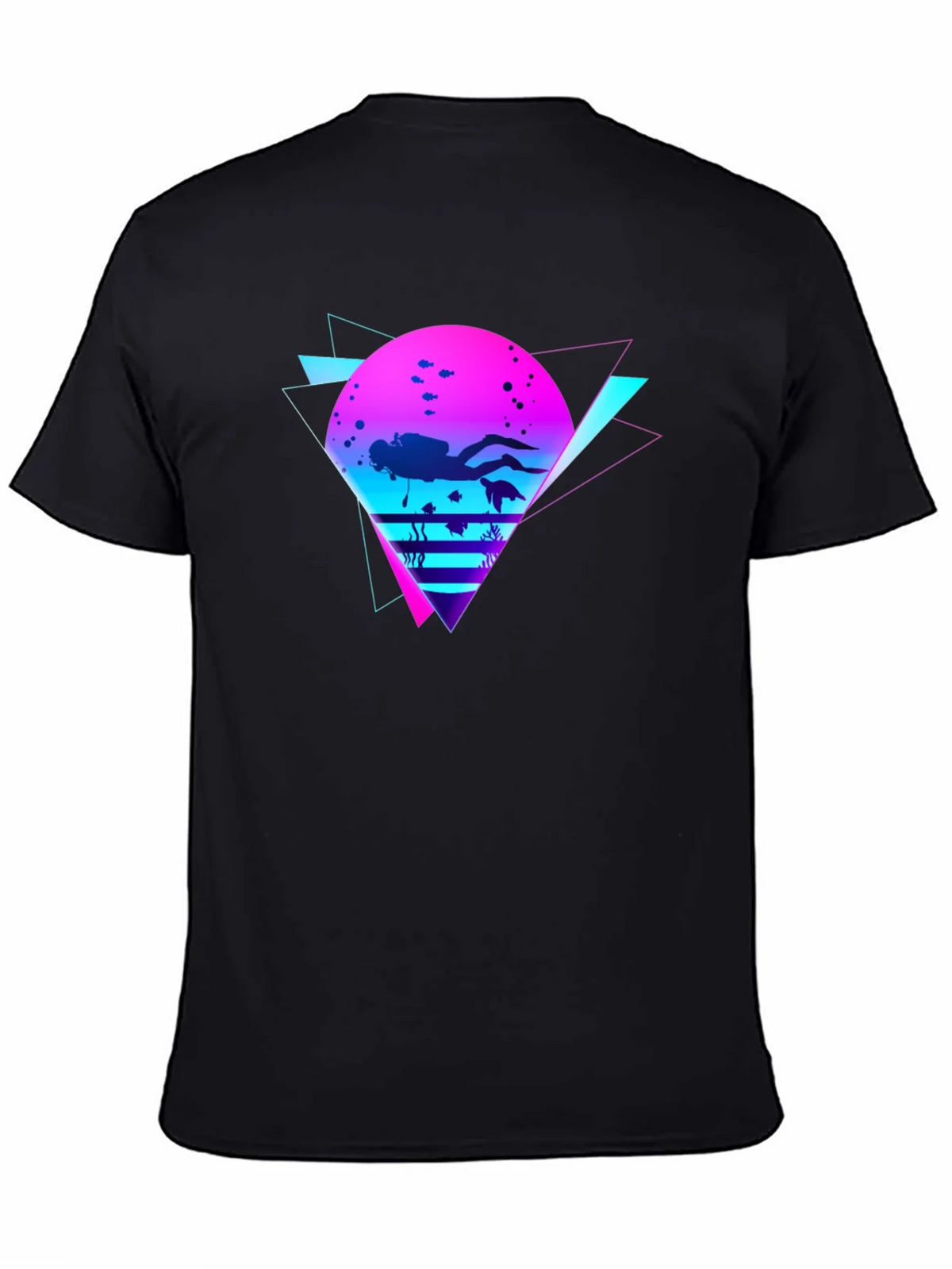Retro Diver Graphic Tee - Black product image 4