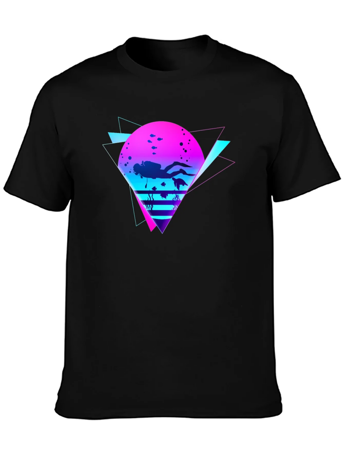 Retro Diver Graphic Tee - Black product image 3