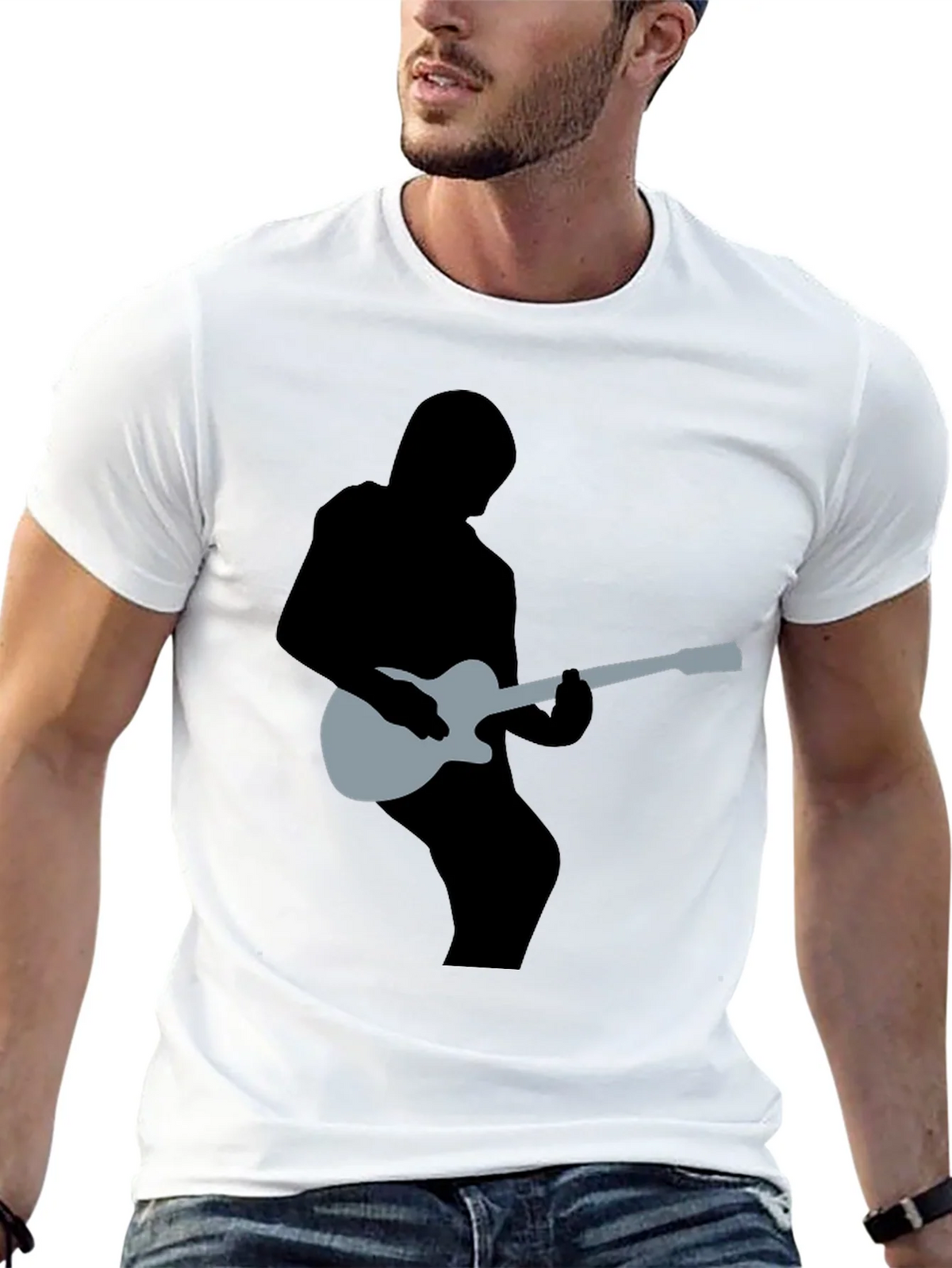 Guitar Silhouette Graphic Tee - Musicians Style product image 12