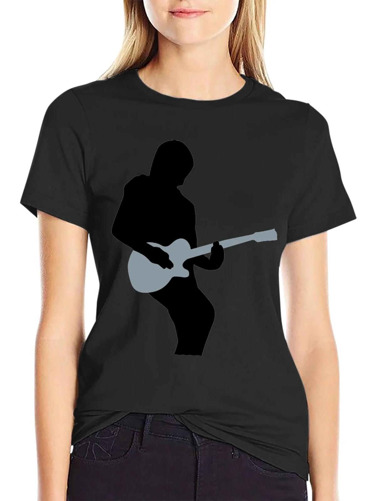 Guitar Silhouette Graphic Tee - Musicians Style product image 2