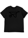 Mens Black Wheelbarrow Graphic T-Shirt product image 1