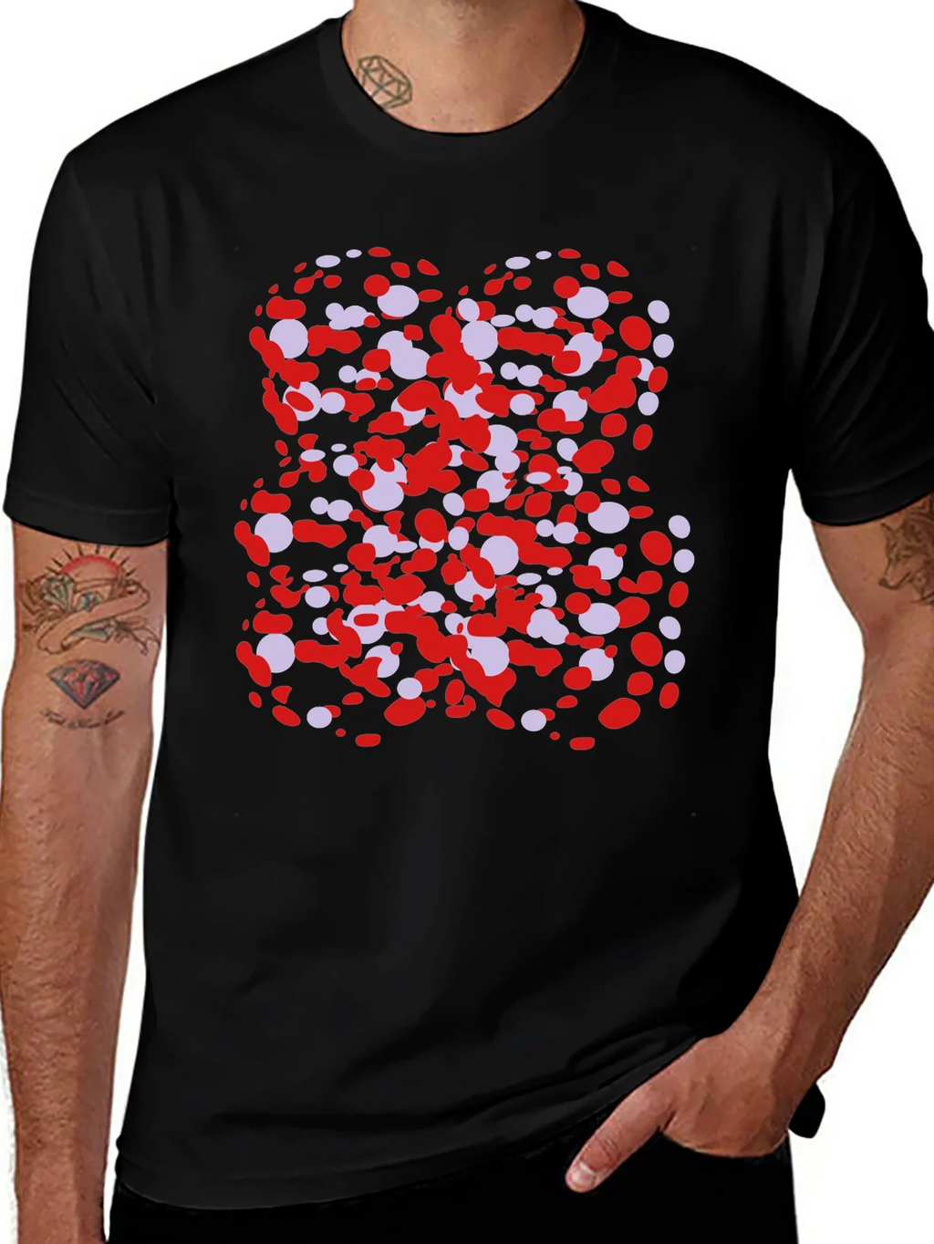 Abstract Dots T-Shirt - Modern Graphic Tee product image 1