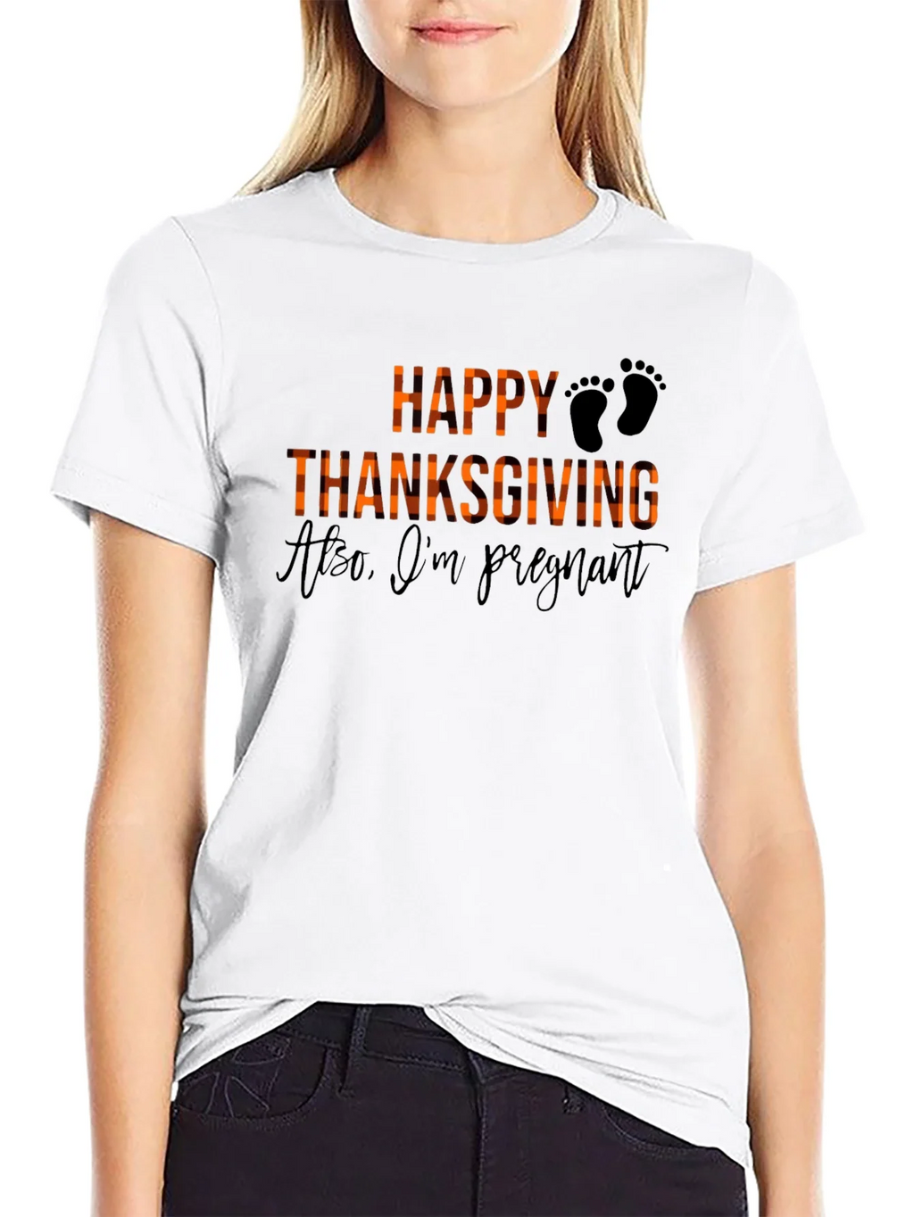 Happy Thanksgiving Im Pregnant T-Shirt product image 8