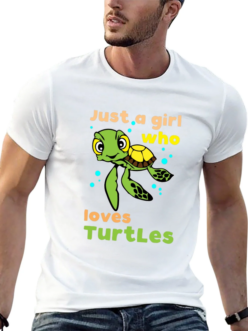 Girl Who Loves Turtles T-Shirt - Cute Sea Turtle Design product image 12