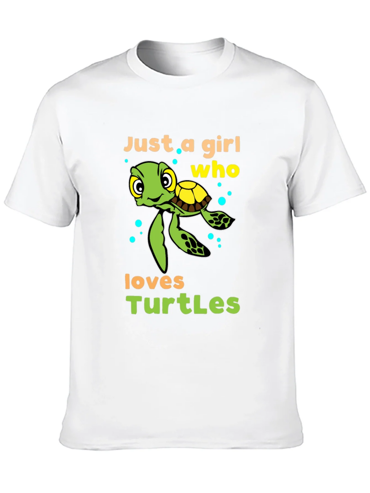 Girl Who Loves Turtles T-Shirt - Cute Sea Turtle Design product image 9