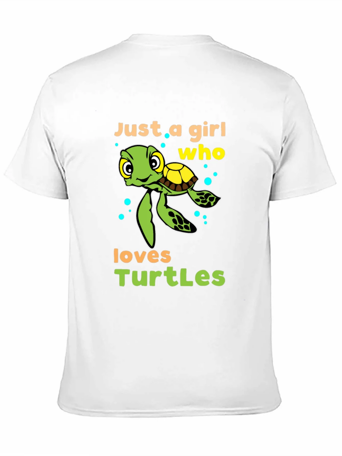 Girl Who Loves Turtles T-Shirt - Cute Sea Turtle Design product image 10